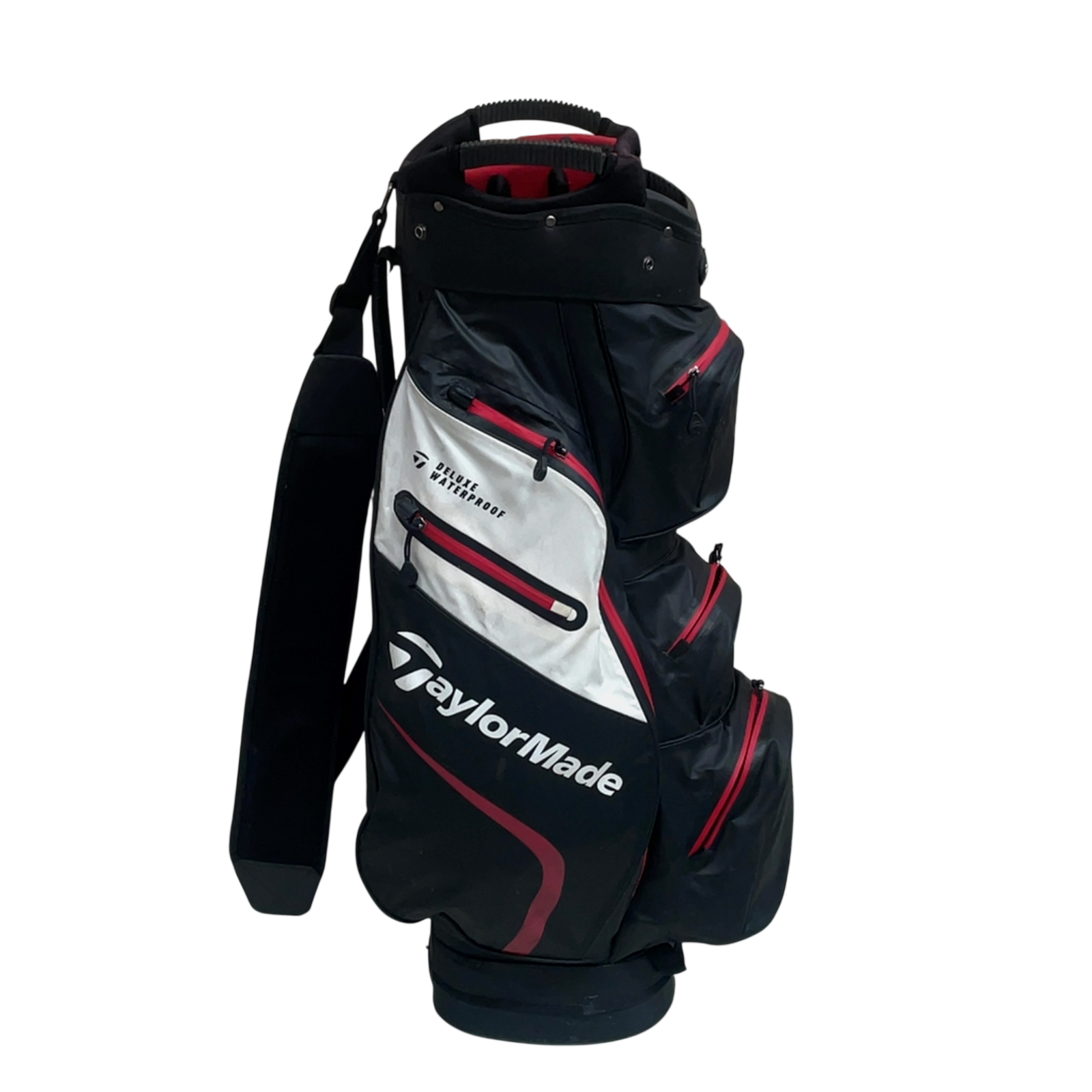 TaylorMade Deluxe Waterproof Golf Bag / 14-Rum / Sort