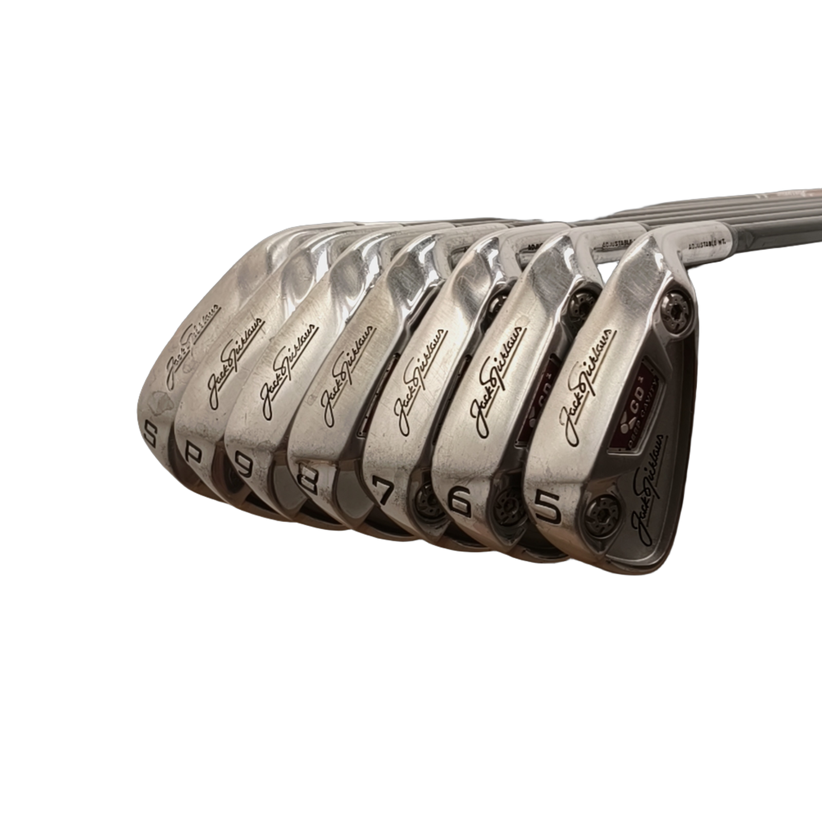 Jack Nicklaus CD 2 Jernsæt / 5-PW+SW / Flex Uniflex / Grafit [model:birefnet-general] [bg:handrolled]