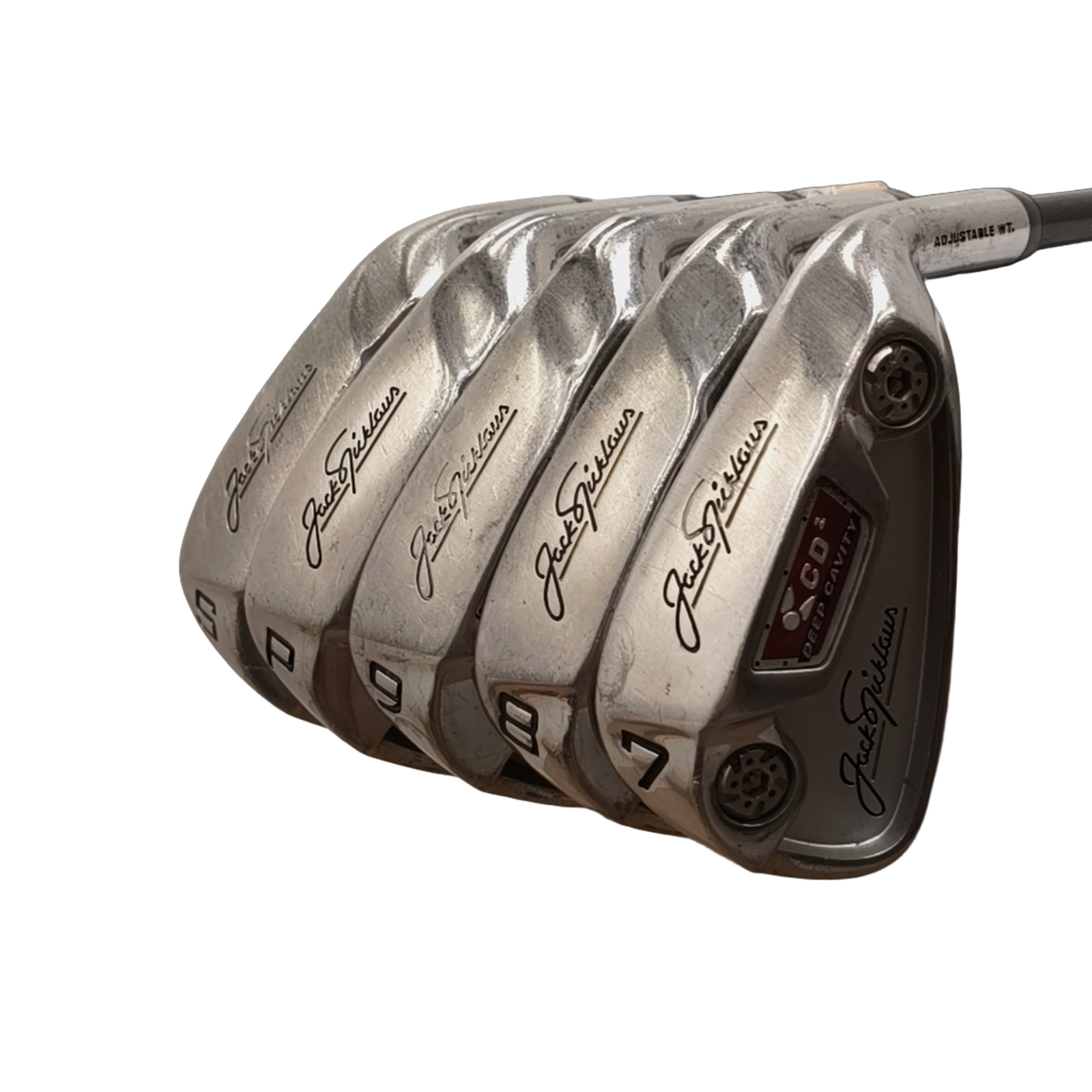 Jack Nicklaus Deep Cavity Jernsæt / 7-PW+SW / Flex A-flex / Grafit [model:birefnet-general] [bg:handrolled]