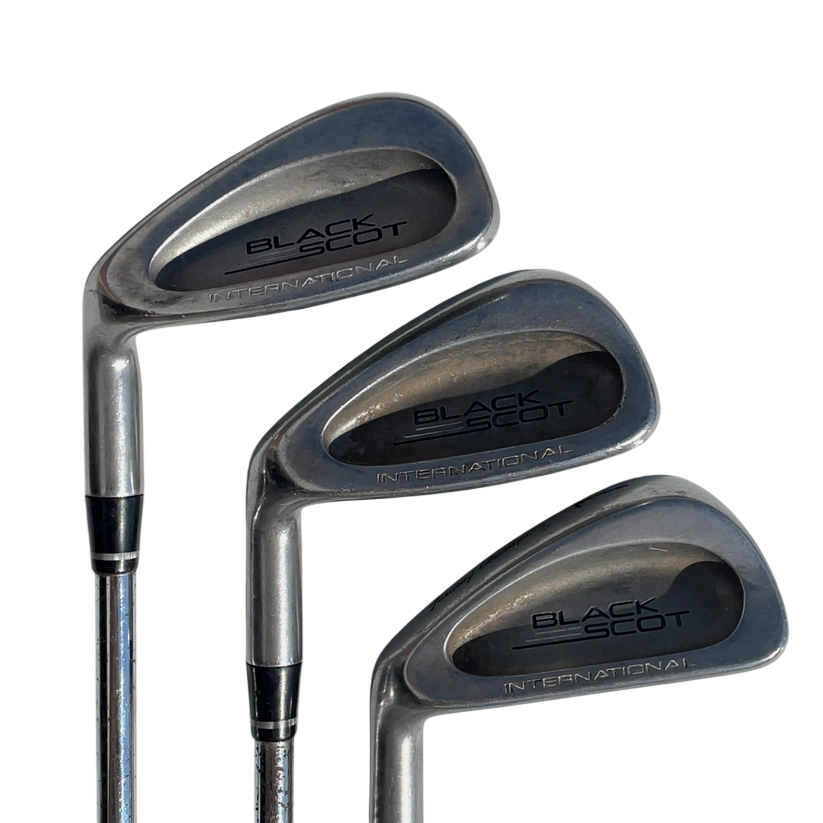 Venstre Tommy Armour Black Scot Jernsæt / 3-PW+SW / Flex Regular / Stål