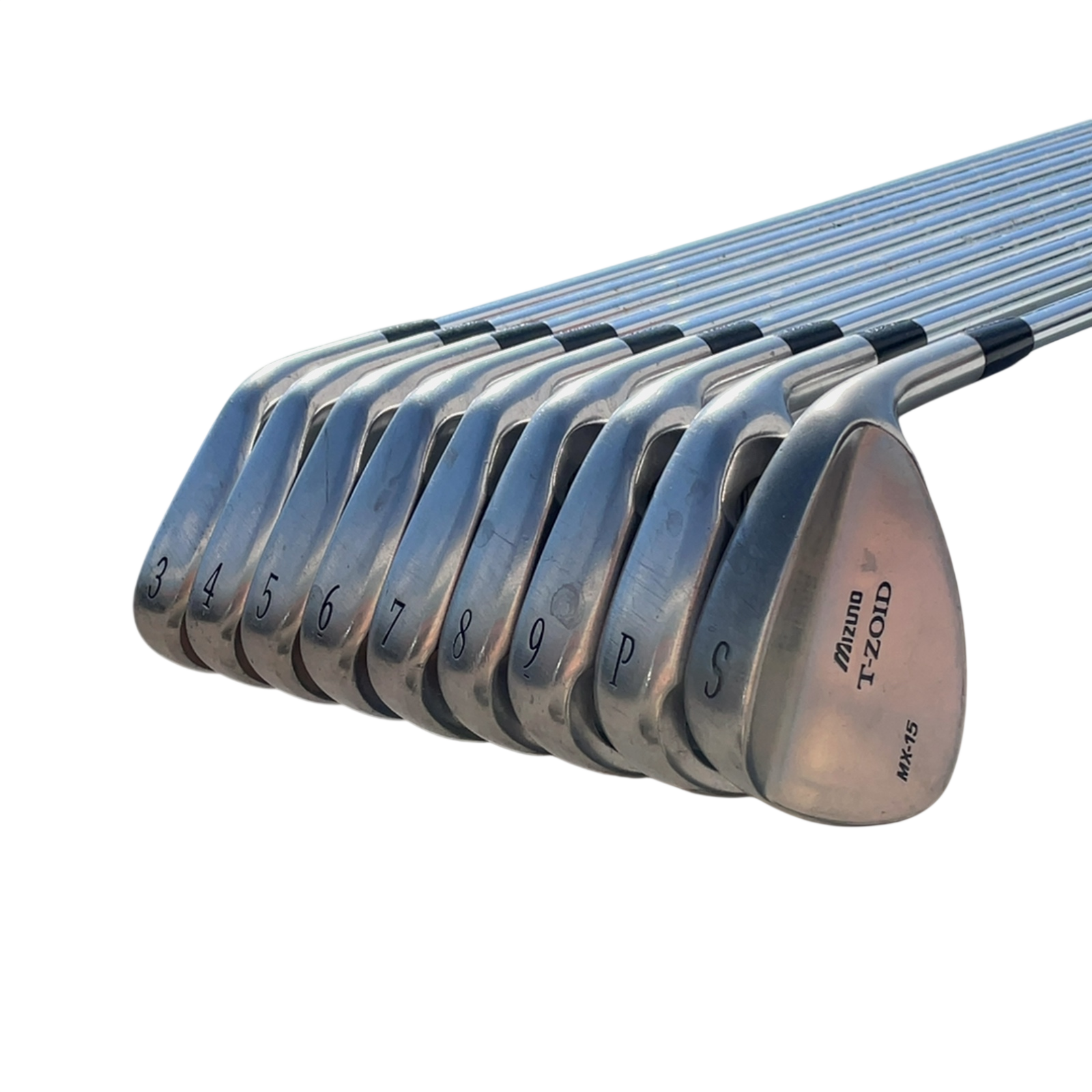 Mizuno T-Zoid MX-15 Jernsæt / 3-PW+SW / Flex Regular / Stål