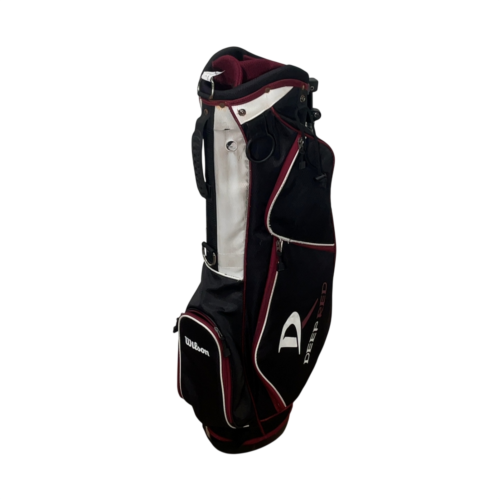 Wilson Deep Red Golfbag / 5-Way / Svart