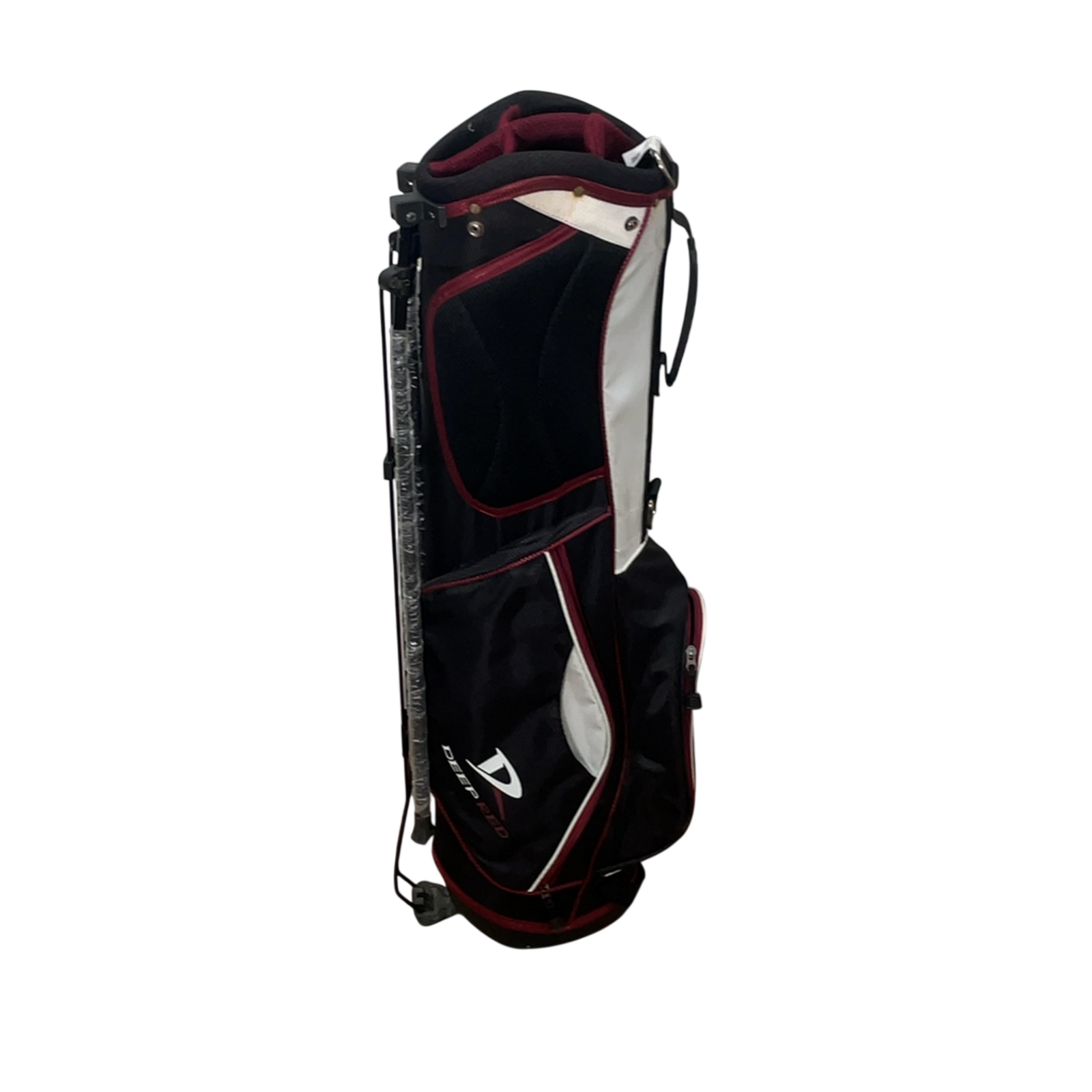 Wilson Deep Red Golfbag / 5-Way / Svart