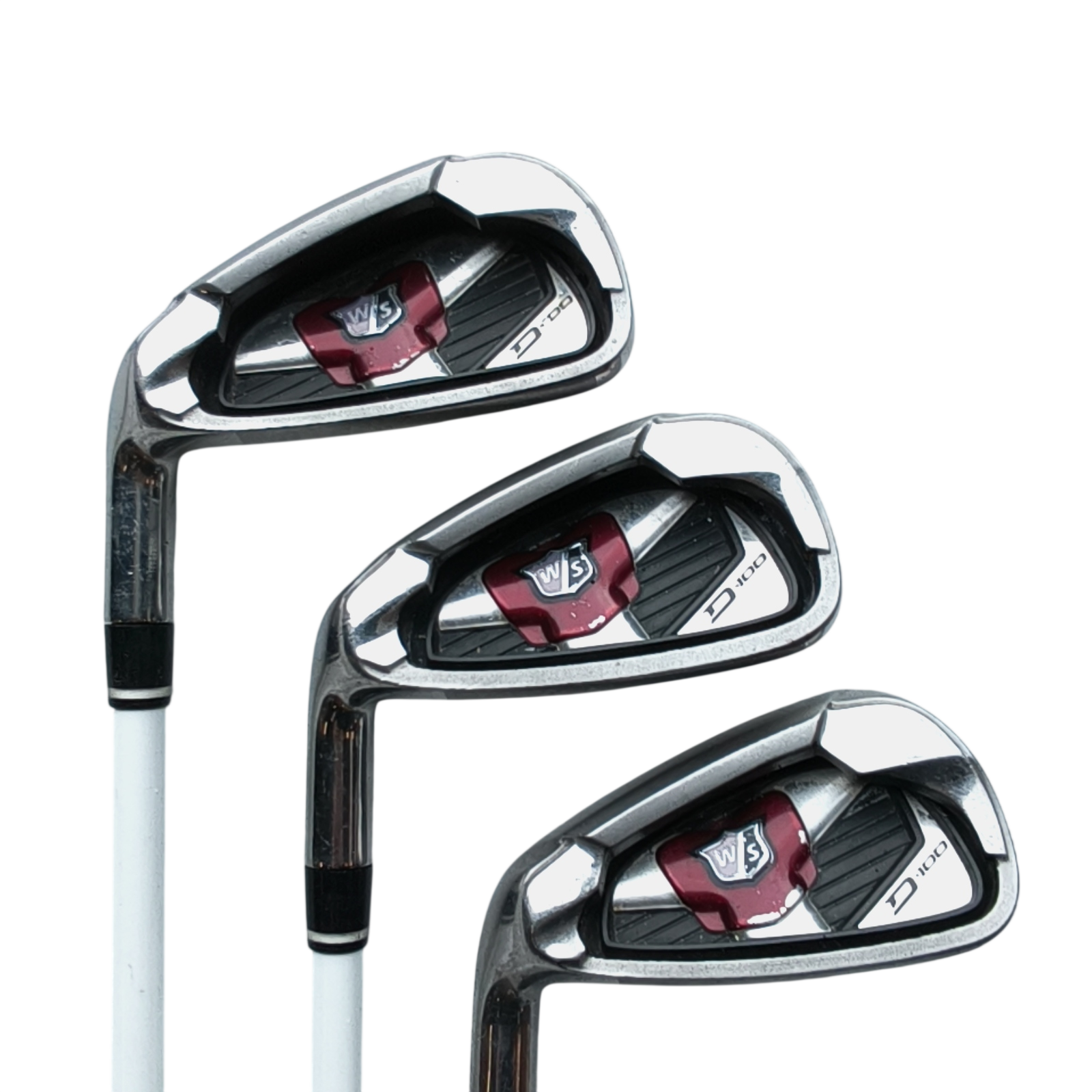 Vänster Wilson Staff D100 Järnset / 6-PW+GW / Flex A-flex / Grafit