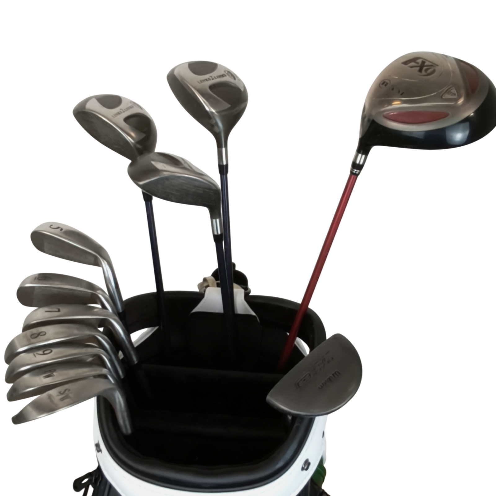 Venstre Links2Links Forged Komplet Sæt Uden Bag / 5-PW+SW / Flex Ladies / Grafit