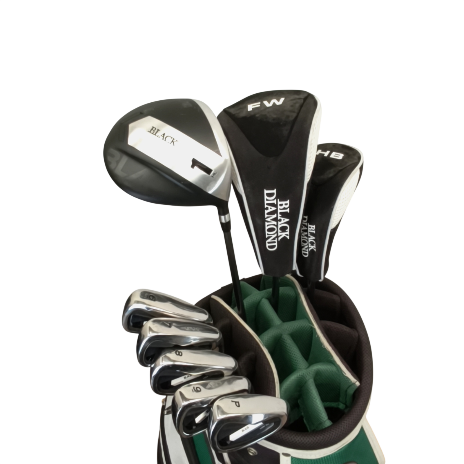 Spalding Black Diamond Komplet Sæt Uden Bag / 6-PW / Flex Regular / Stål