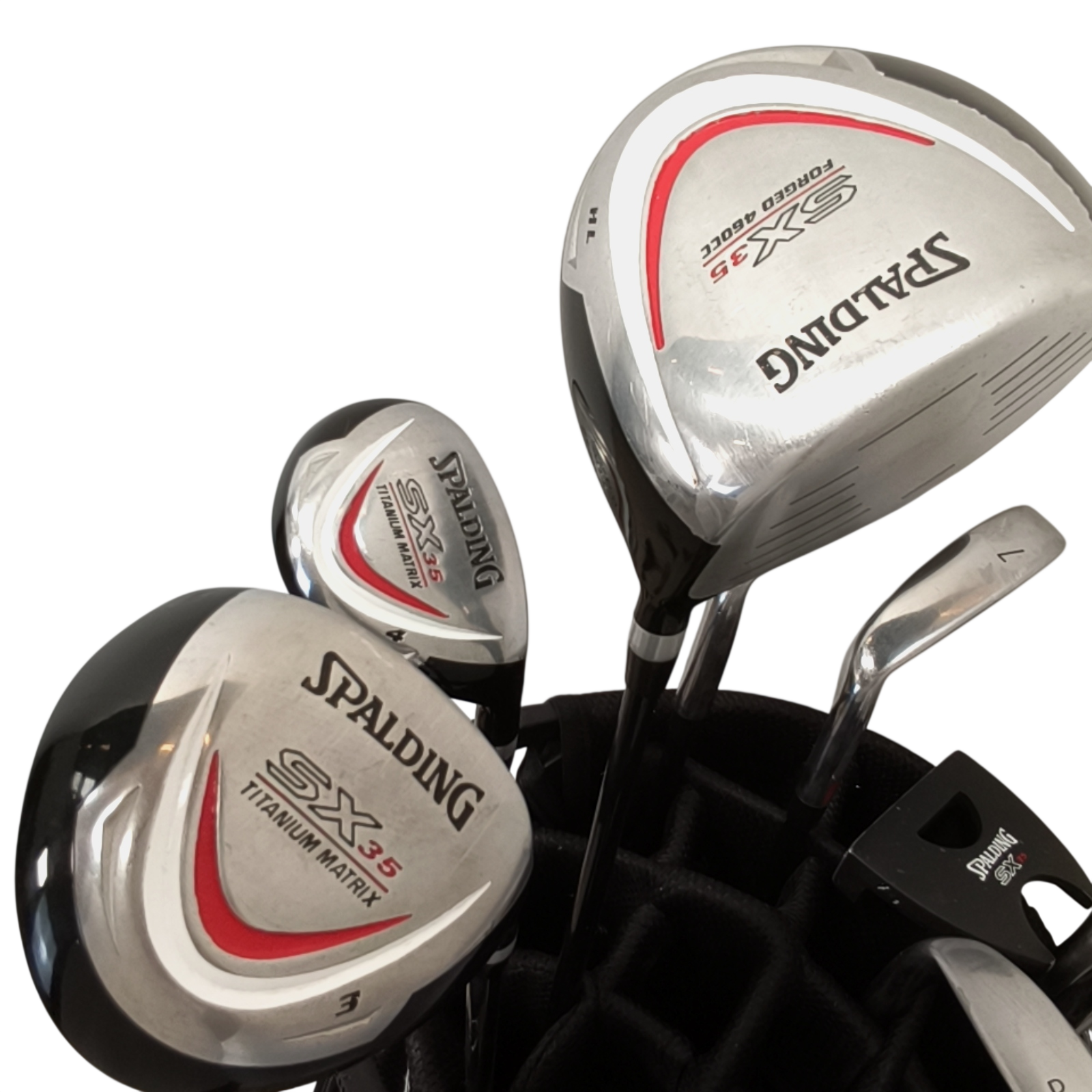 Spalding SX35 Complete Set With Bag / 7-PW+SW / Flex Regular / Graphite