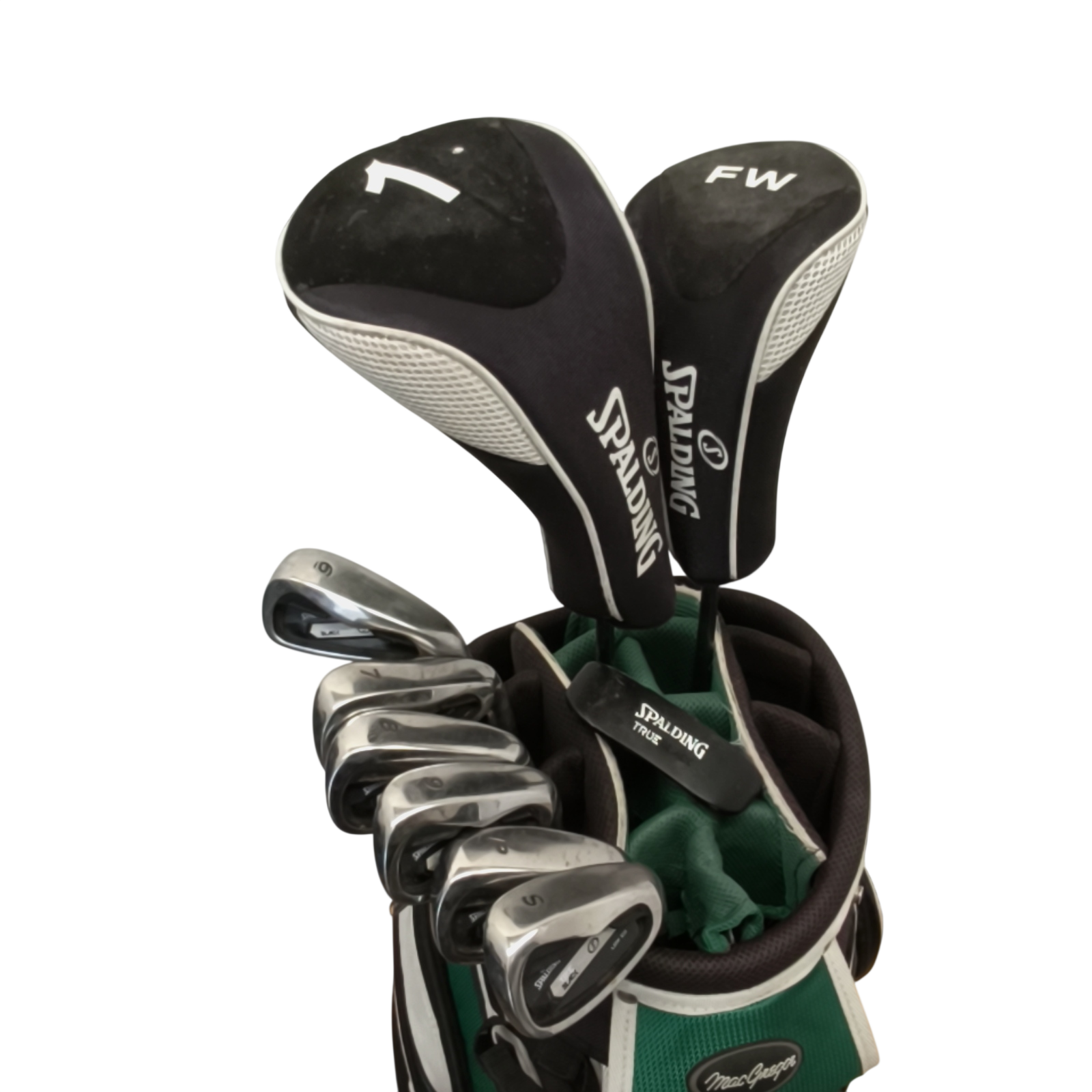 Spalding True Black Komplet Sæt Uden Bag / 6-PW+SW / Flex Regular / Stål