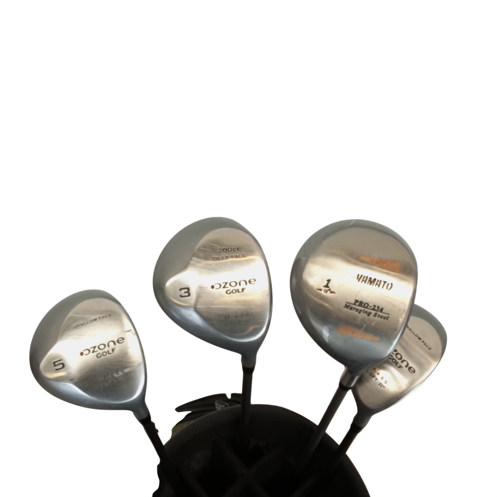 Ozone Shallow Face Komplet Sæt Med Bag / 4-PW+SW / Flex Ladies / Grafit