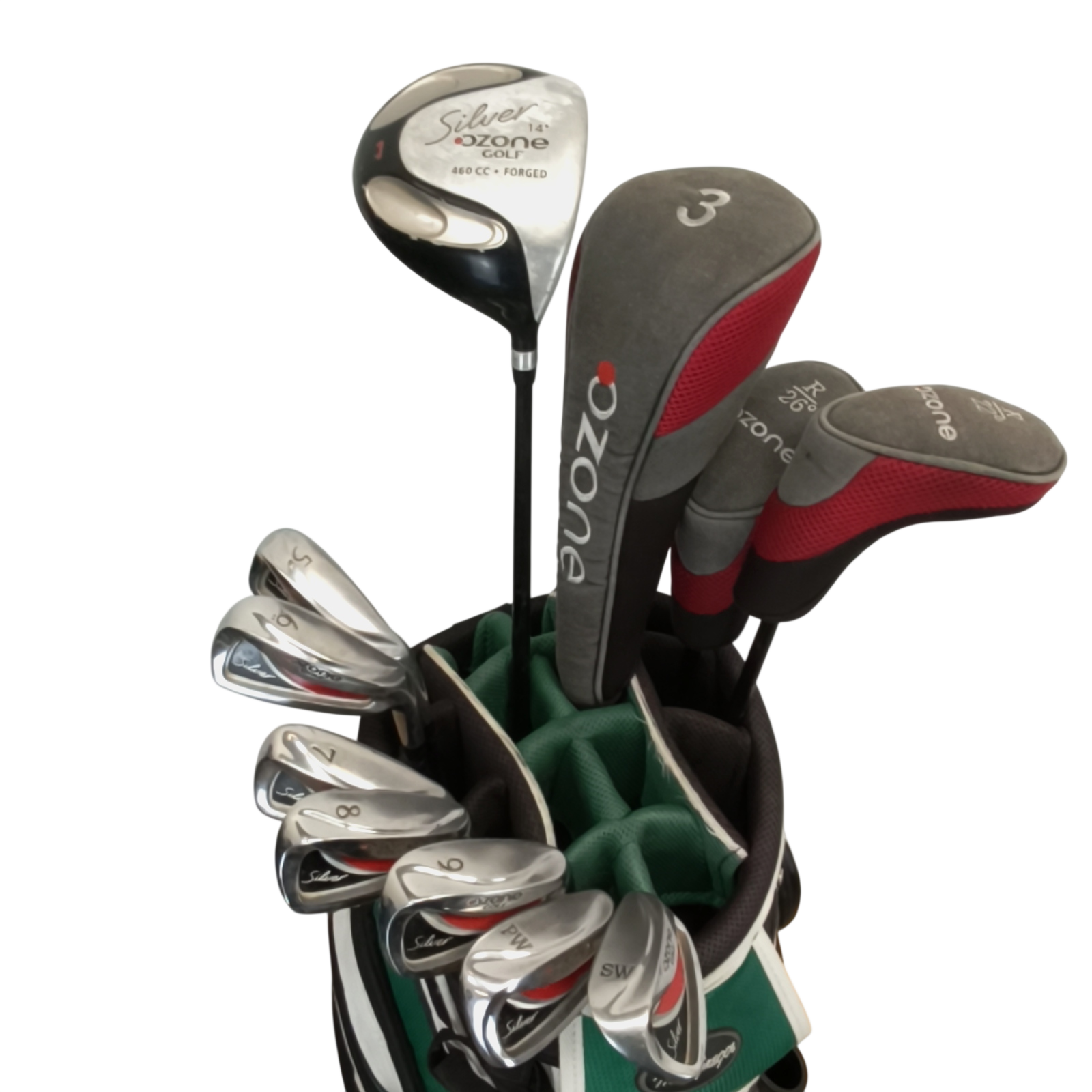 Ozone Silver  Komplet Sæt Uden Bag / 5-PW+SW / Flex Regular / Stål