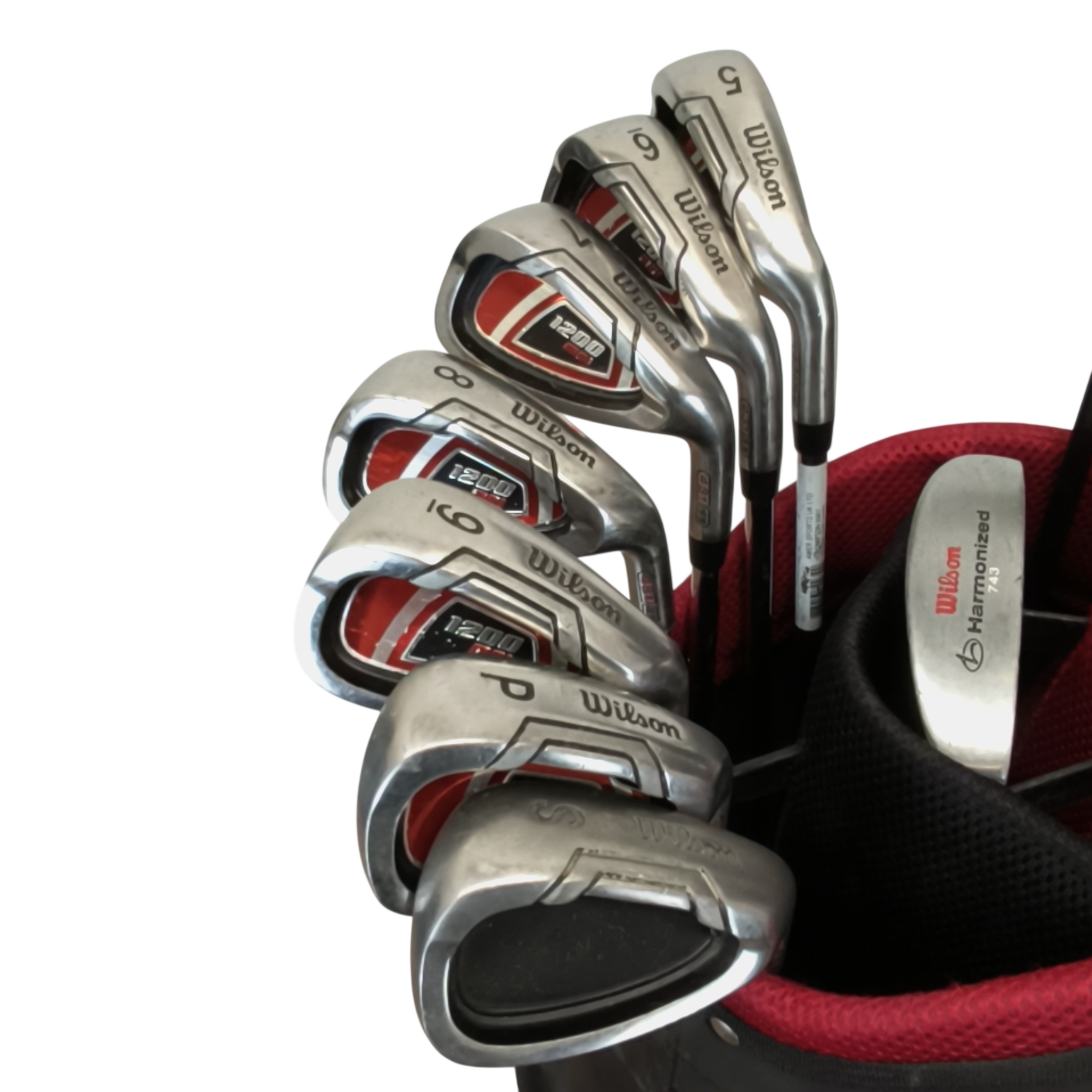 Wilson 1200 Komplet Sæt Med Bag / 5-PW+SW / Flex Regular / Stål