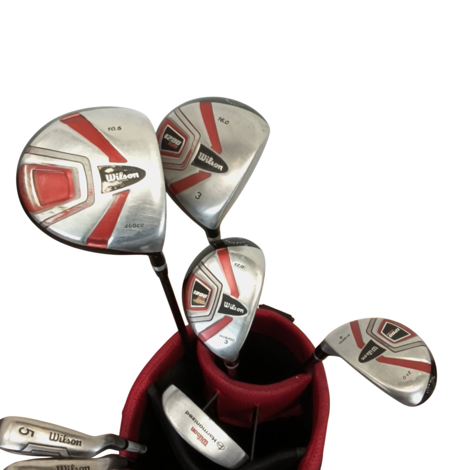 Wilson 1200 Komplet Sæt Med Bag / 5-PW+SW / Flex Regular / Stål