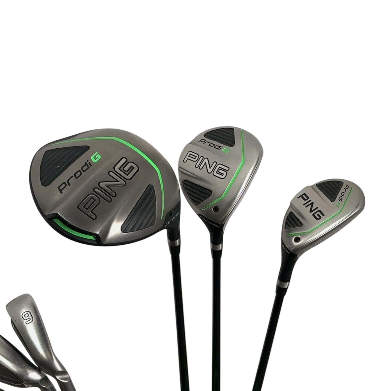 PING Prodi G Komplet Sæt Med Bag / 6+7+9+SW / Flex Junior  / Grafit