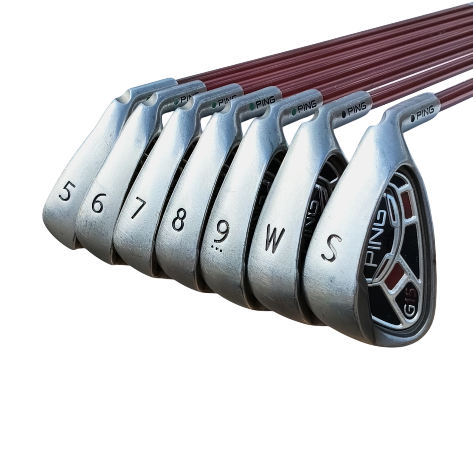 PING G15 Eisenset / 5-PW+SW / Flex A-flex / Graphit