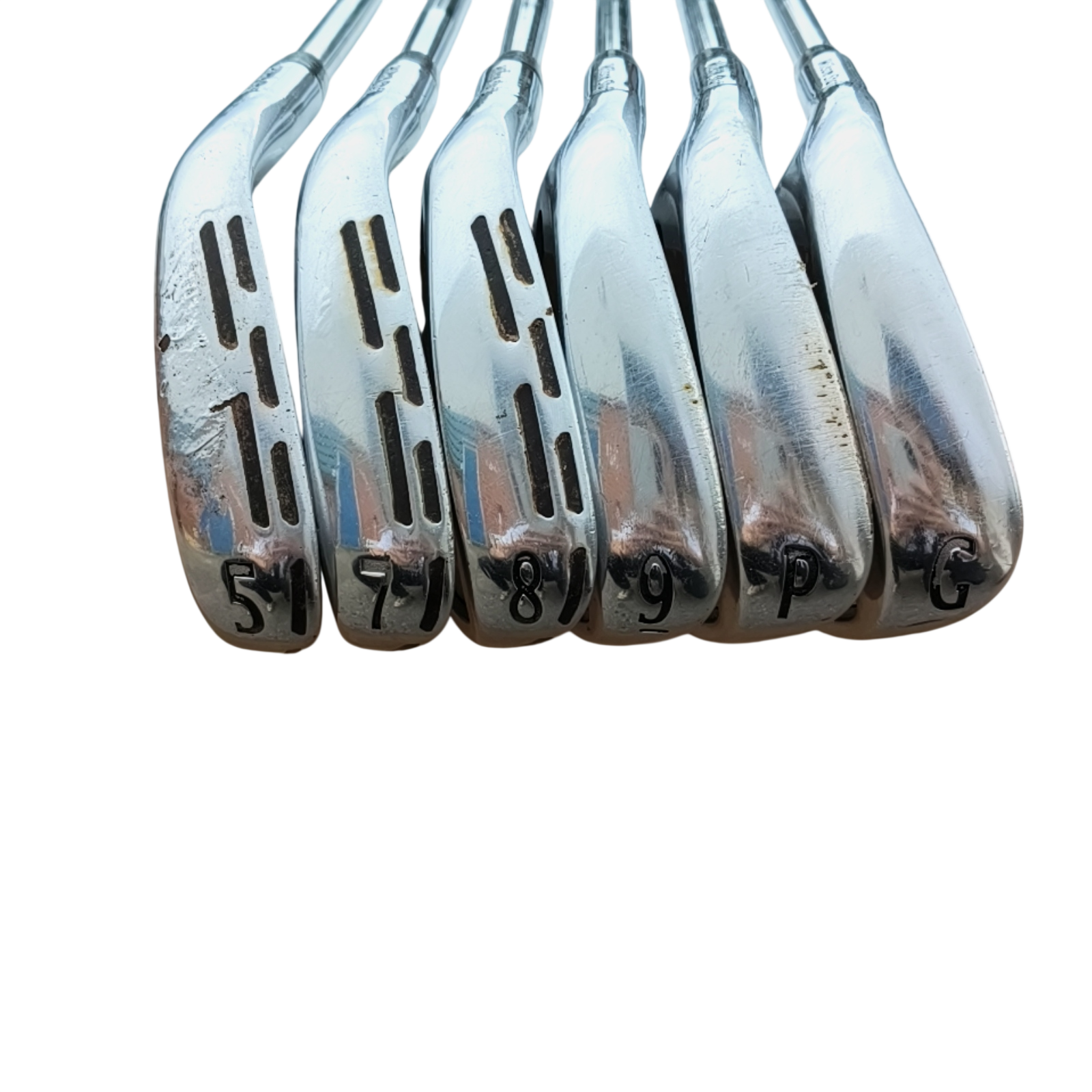 Venstre Wilson Staff C300 Forged Jernsæt / 5i+7-PW+GW / Flex Stiff / Steelfiber