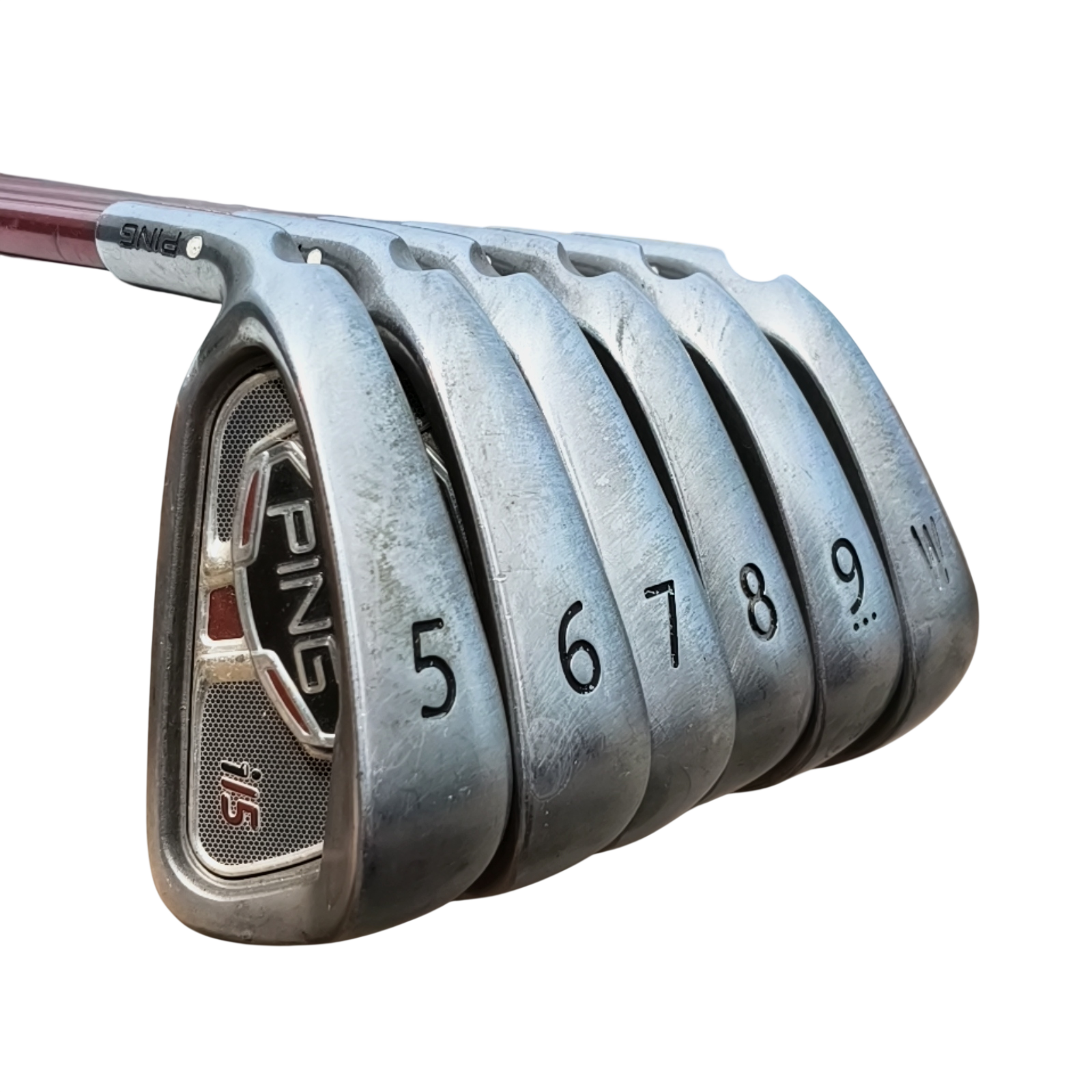 Venstre PING I15 Jernsæt / 5-PW / Flex Regular / Grafit