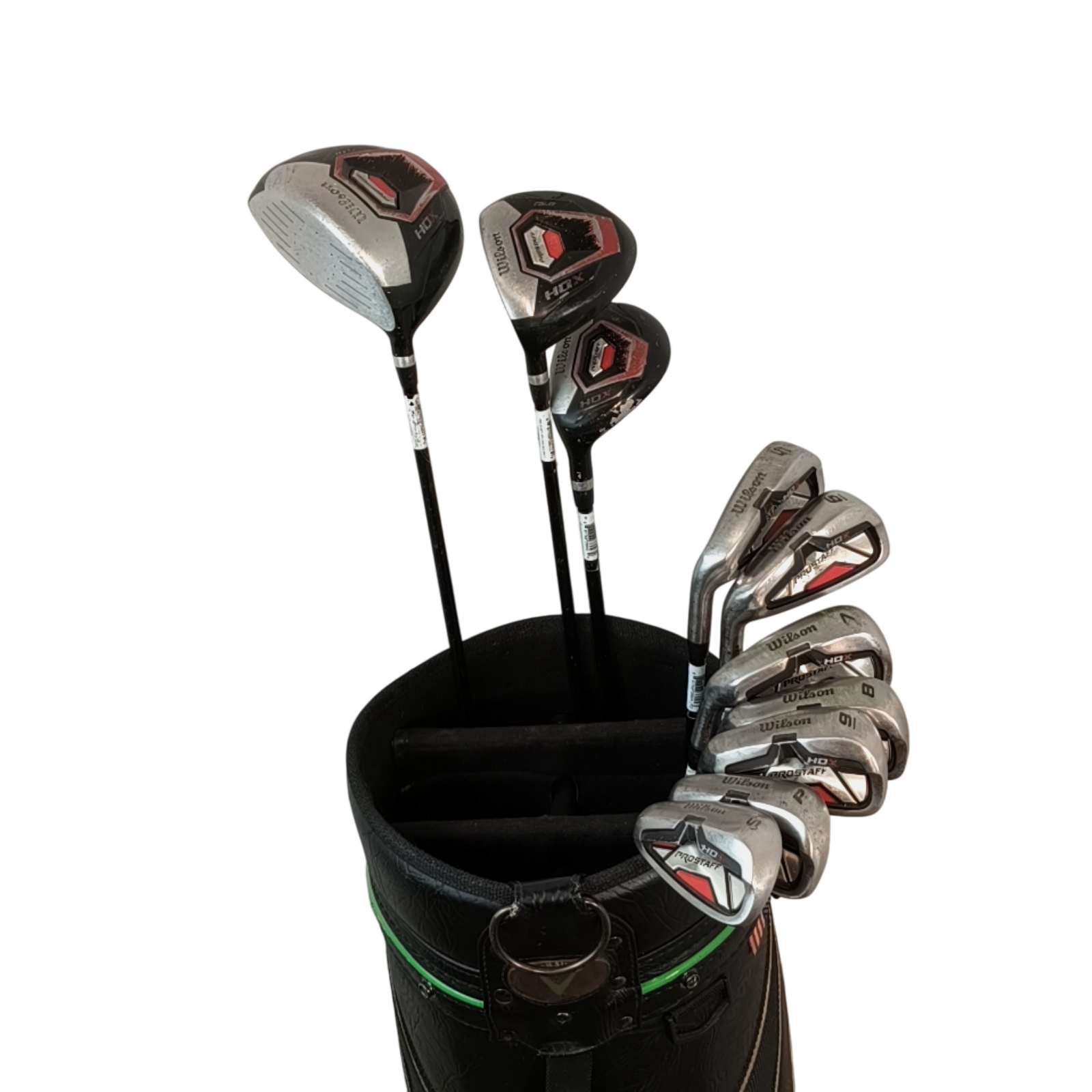 Left Wilson Prostaff HDX Complete Set Without Bag / 5-PW+SW / Flex Regular / Graphite