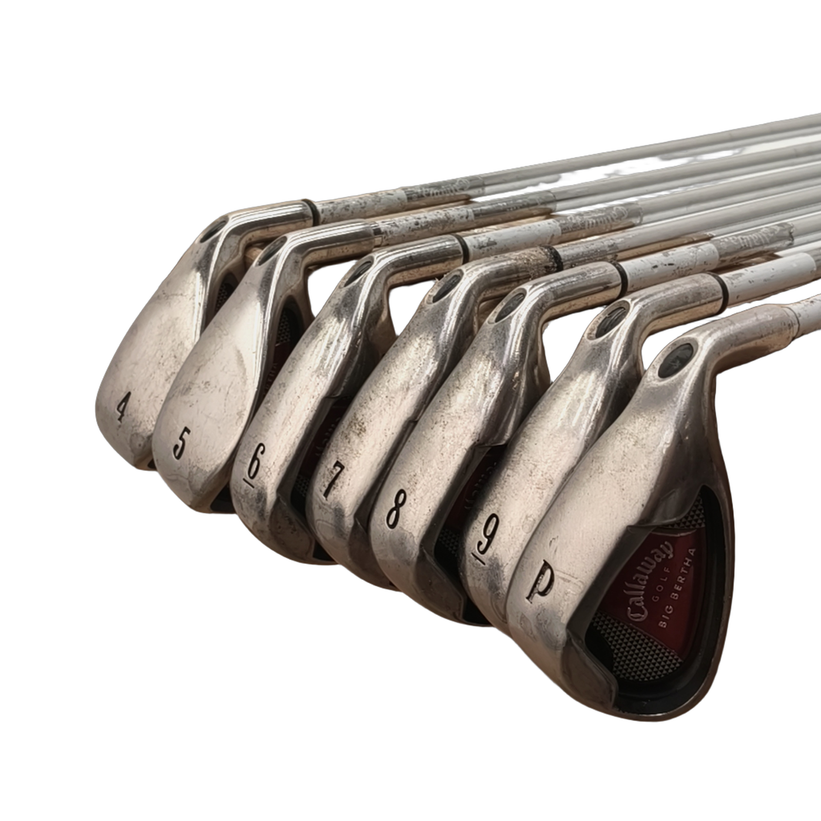 Callaway Big Bertha Jernsæt / 4-PW / Flex Uniflex / Stål [model:birefnet-general] [bg:handrolled]