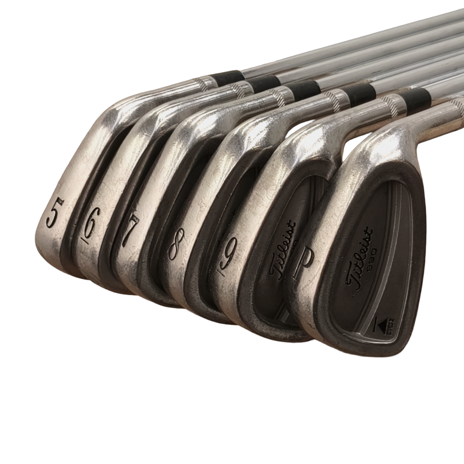 Titleist 990 DCI Jernsæt / 5-PW / Flex Stiff / Stål [model:birefnet-general] [bg:handrolled]