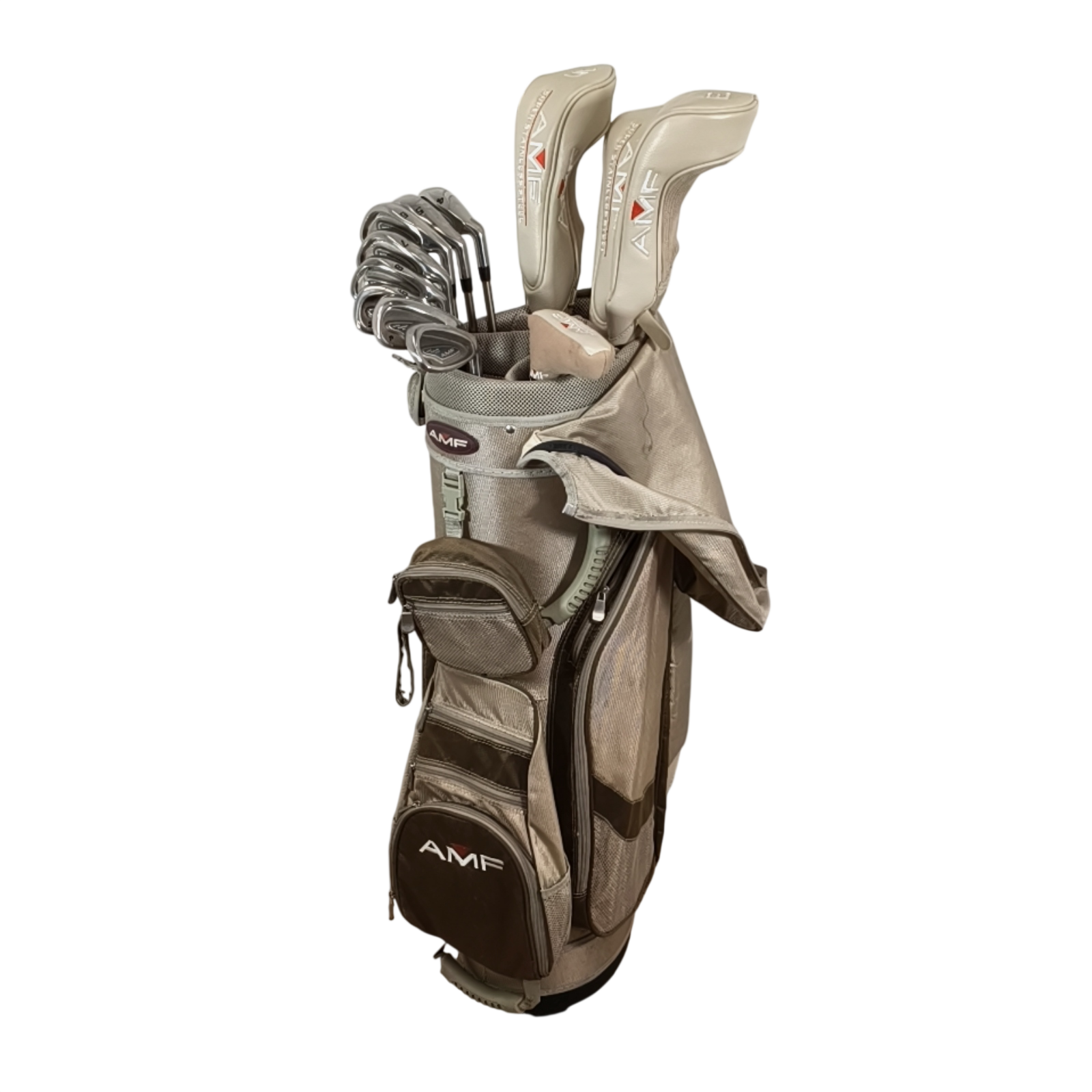 AMF Super Stainless Steel Komplet Sæt Med Bag / 4-PW+SW / Flex Ladies / Grafit