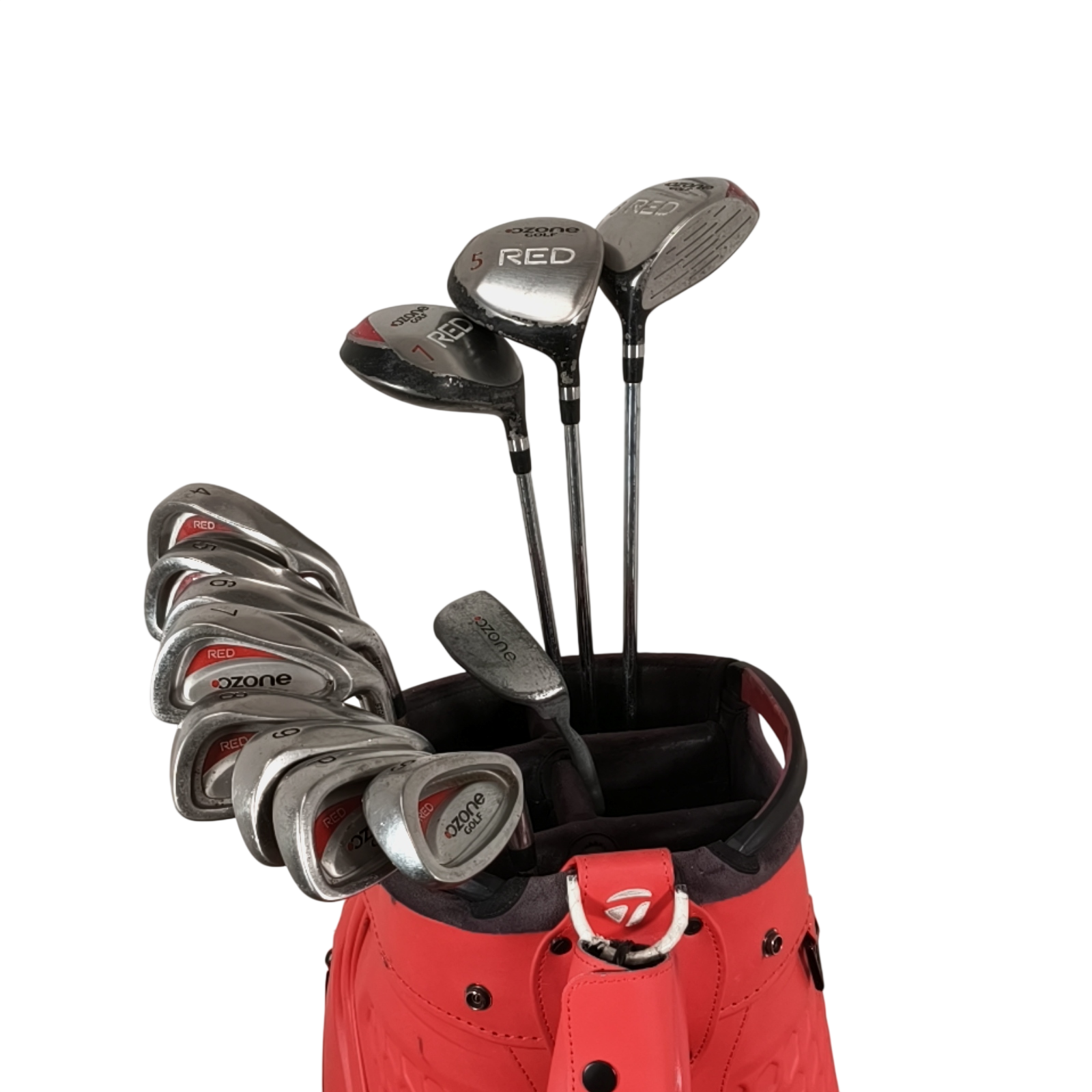 Ozone Red Komplet Sæt Uden Bag / 4-PW+SW / Flex Regular / Stål