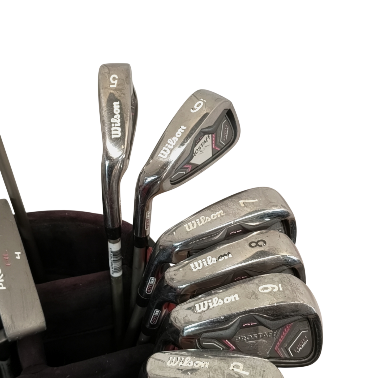 Venstre Wilson Prostaff HL Komplet Sæt Uden Bag / 5-PW+SW / Flex Ladies / Grafit