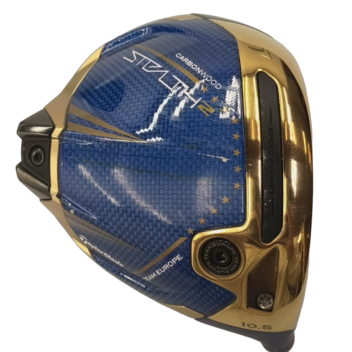 TaylorMade Stealth 2 Team Europe Driver Hoved / Loft 10.5 [model:birefnet-general] [bg:handrolled]