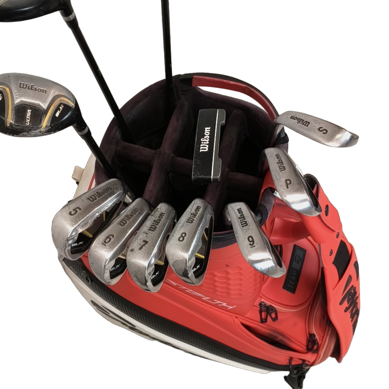 Wilson Ultra BLK Komplet Sæt Uden Bag / 5-PW+SW / Flex Regular / Grafit [bg:handrolled]