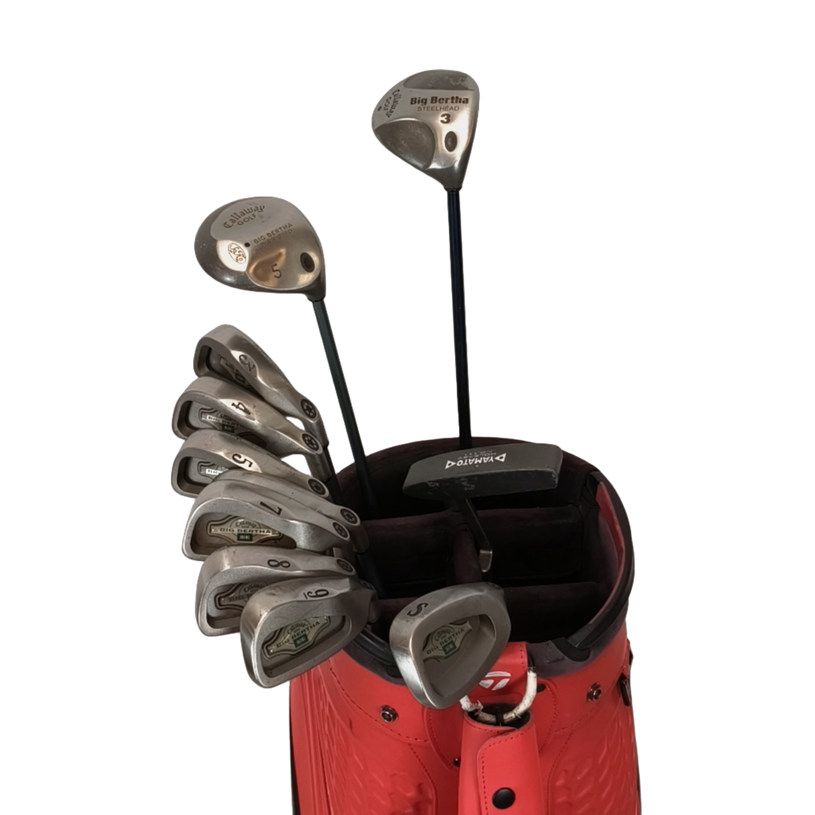 Callaway Big Bertha 1994 Komplet Sæt Uden Bag / 3-9i+SW / Flex Ladies / Grafit [bg:handrolled]