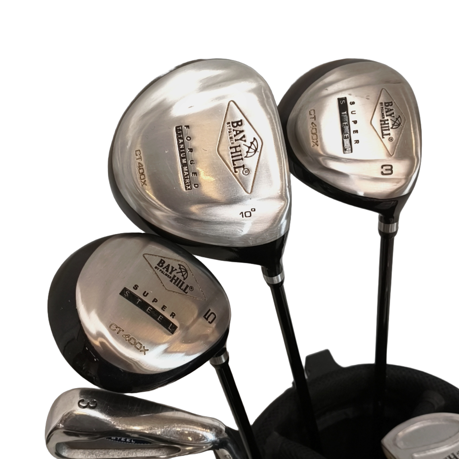 Bay Hill CT 400X Komplet Sæt Med Bag / 3-PW+SW / Flex Ladies / Grafit [bg:handrolled]