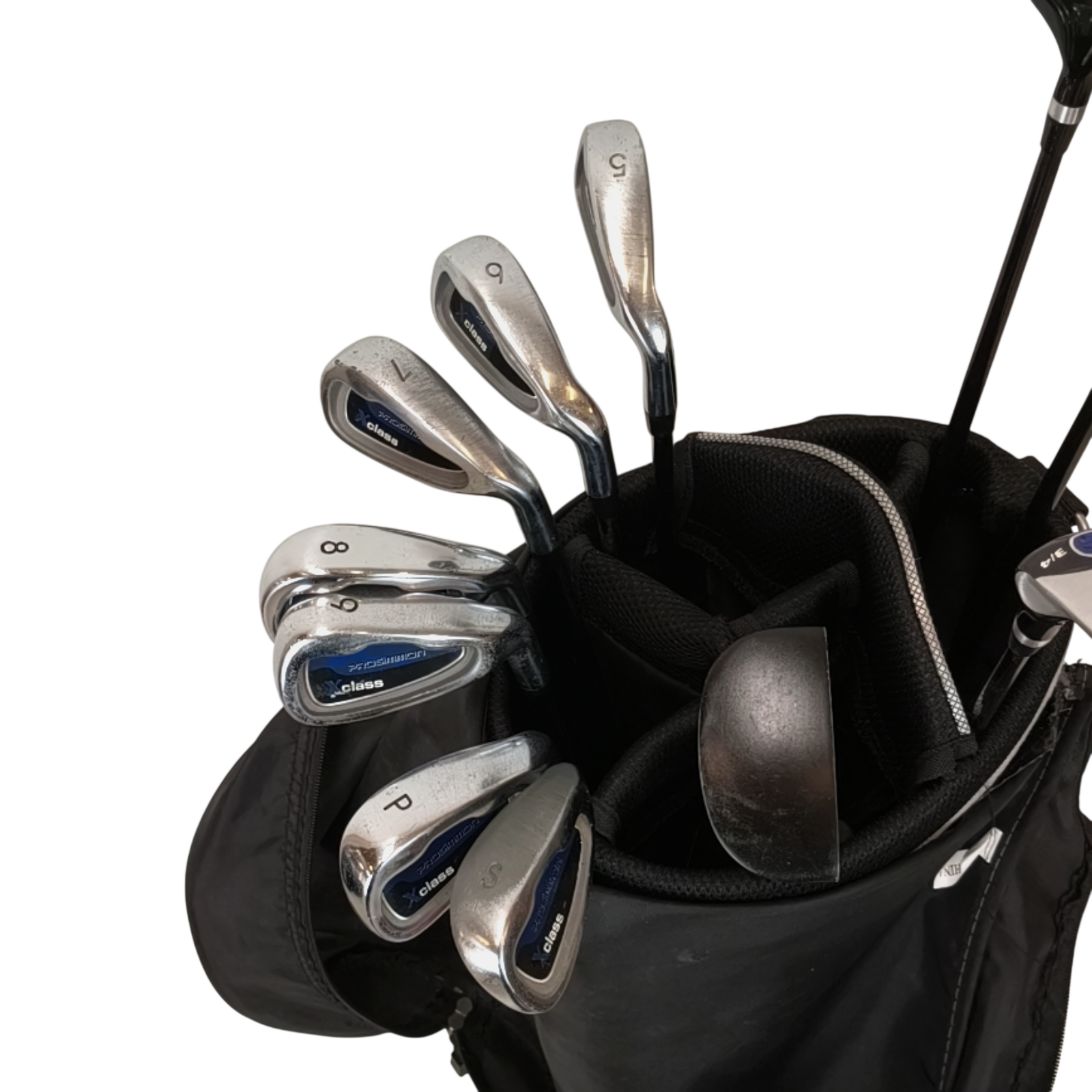Prosimmon X Class Komplet Sæt Med Bag / 5-PW+SW / Flex Stiff / Stål