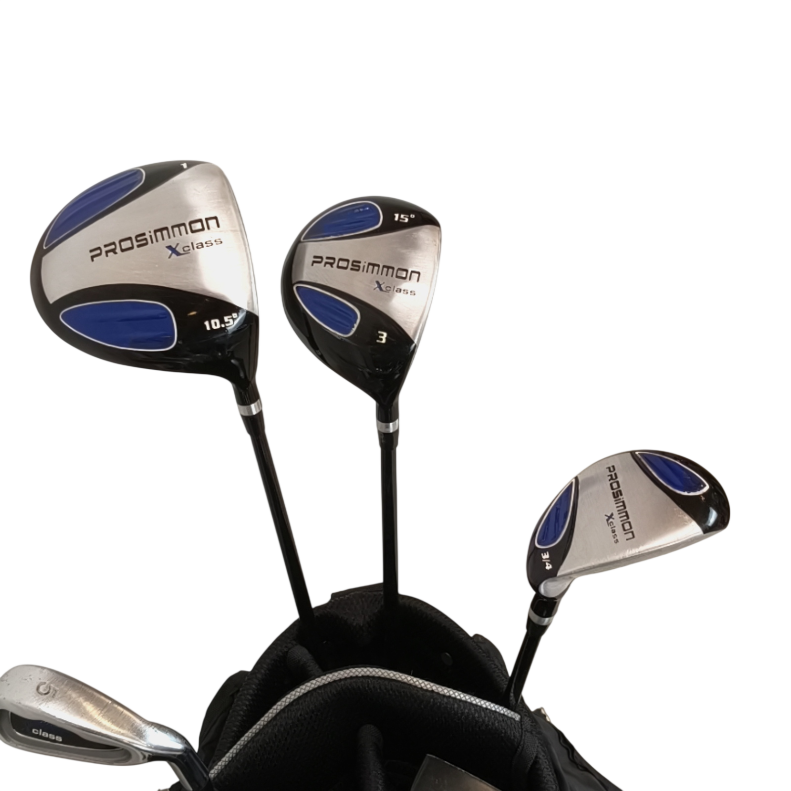 Prosimmon X Class Komplet Sæt Med Bag / 5-PW+SW / Flex Stiff / Stål