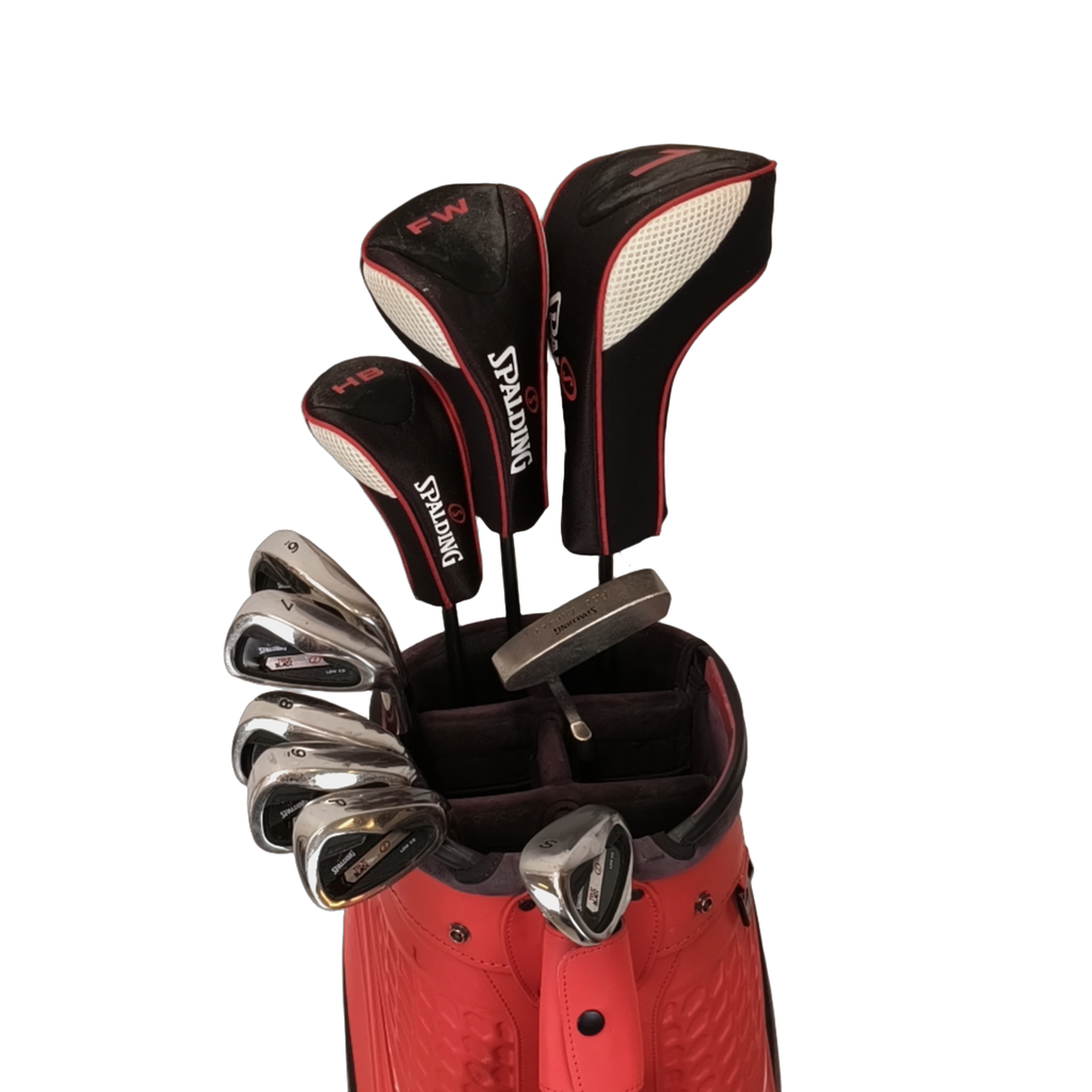 Spalding True Black Komplet Sæt Uden Bag / 6-PW+SW / Flex Ladies / Stål [bg:handrolled]