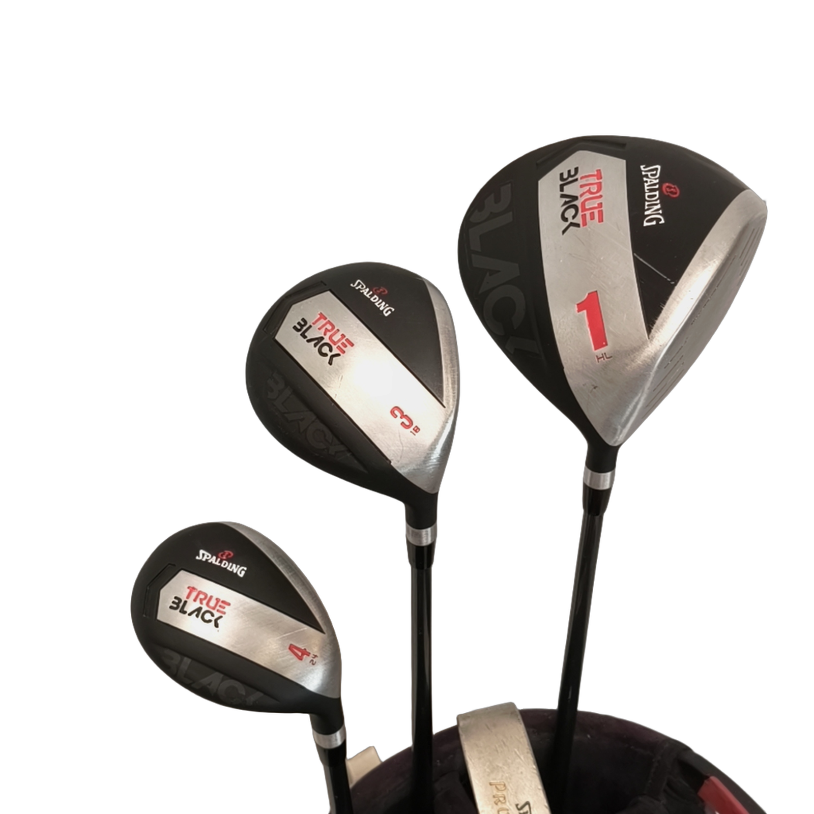 Spalding True Black Komplet Sæt Uden Bag / 6-PW+SW / Flex Ladies / Stål [bg:handrolled]