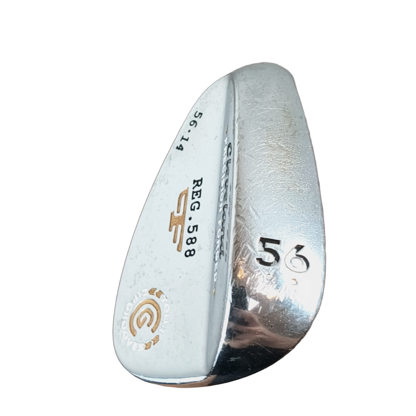 Linkshand Cleveland Reg. 588 Wedge / Flex Wedge / 56/14 [bg:handrolled]