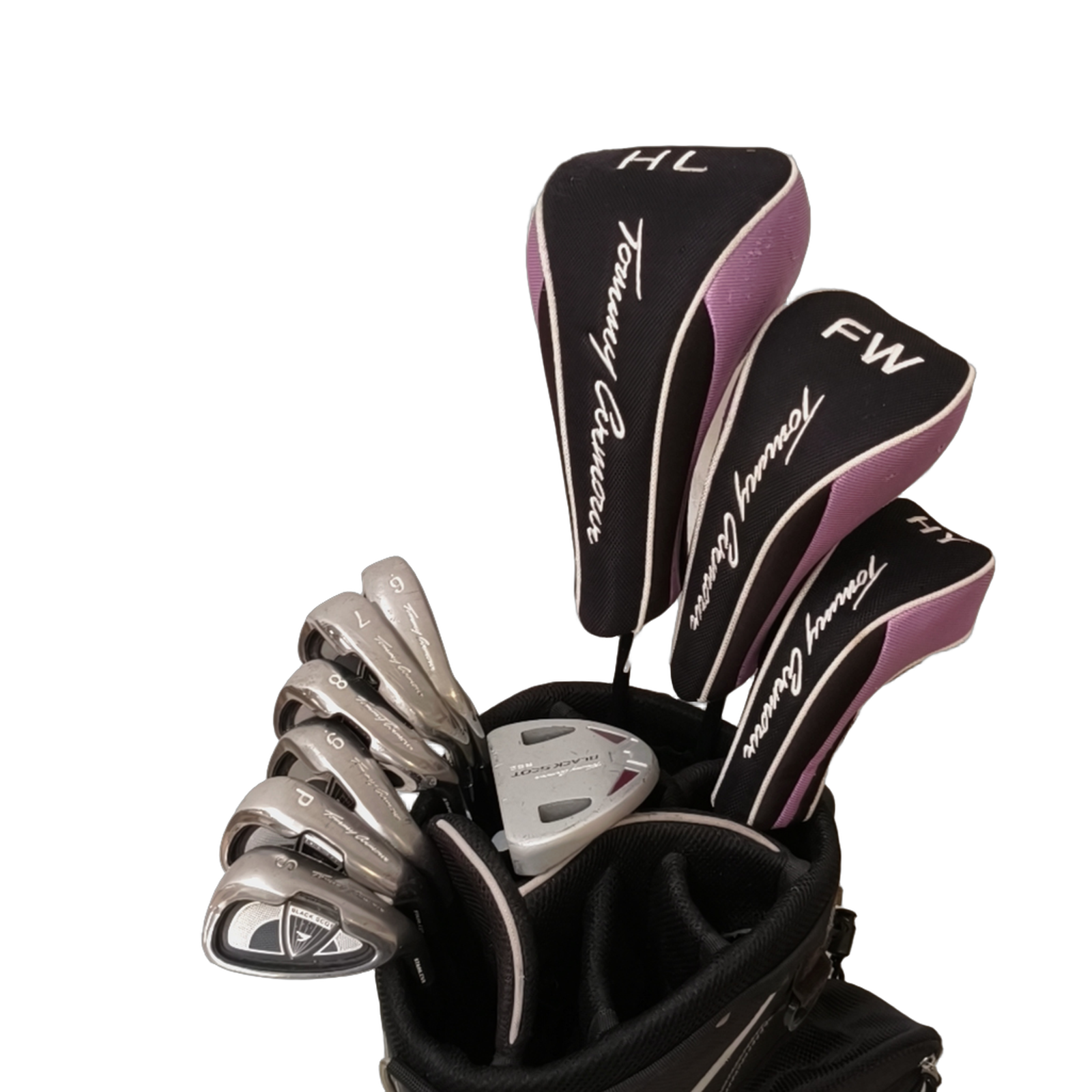 Tommy Armour Black Scot RS2 Komplet Sæt Med Bag / 6-PW+SW / Flex Ladies / Grafit [bg:handrolled]
