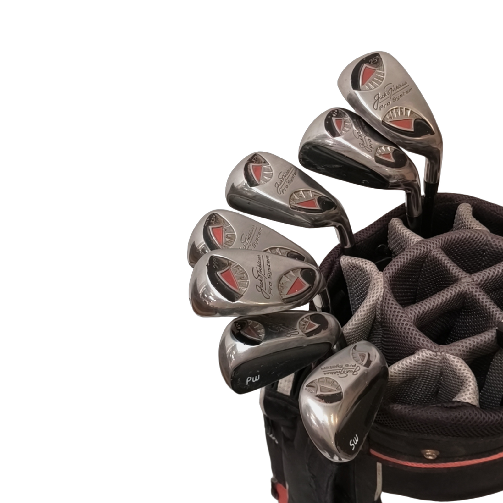 Jack Nicklaus Pro System Komplet Sæt Med Bag / 5-PW+SW / Flex A-flex / Grafit [bg:handrolled]