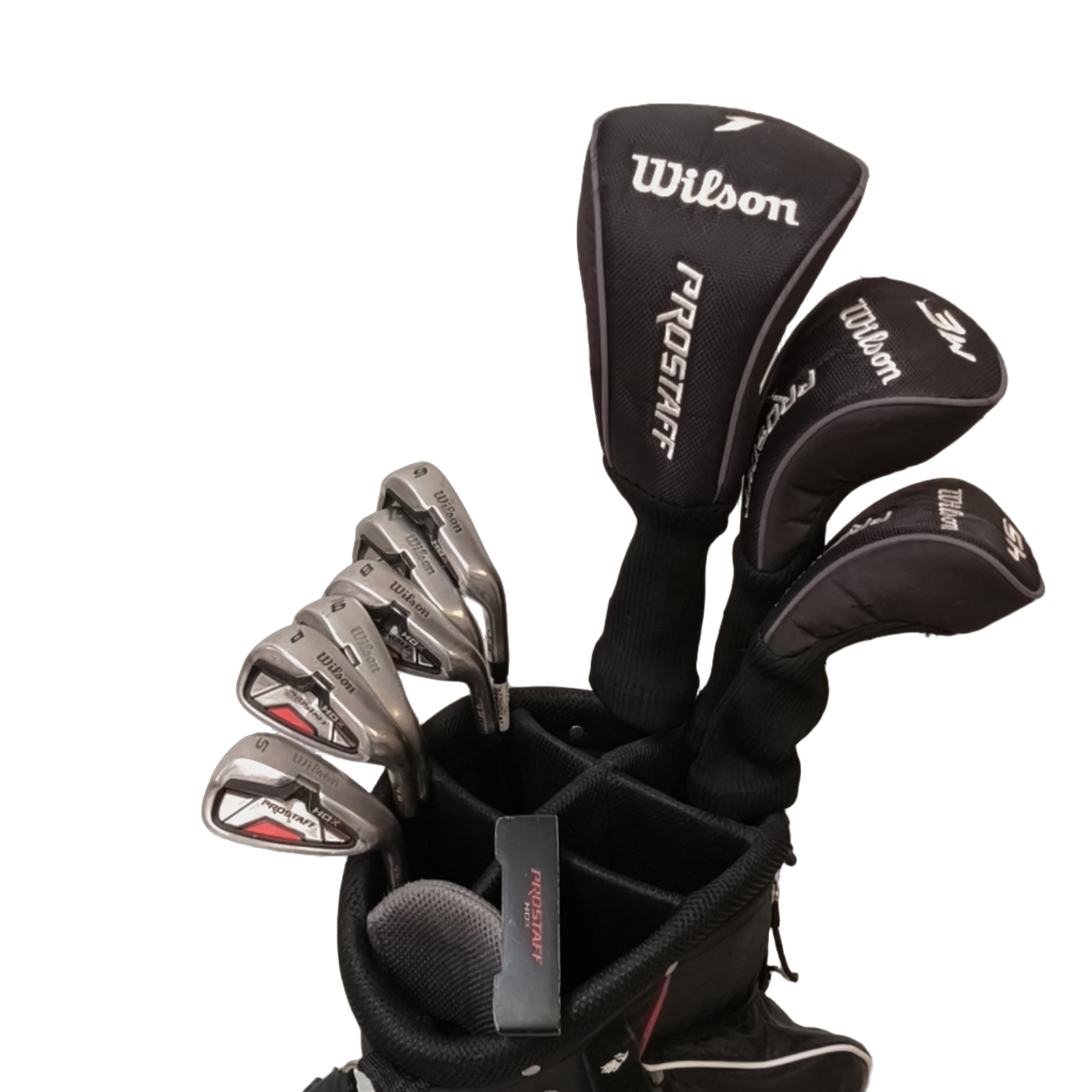 Wilson Prostaff HDX Komplet Sæt Med Bag / 6-PW+SW / Flex Regular / Stål [bg:handrolled]