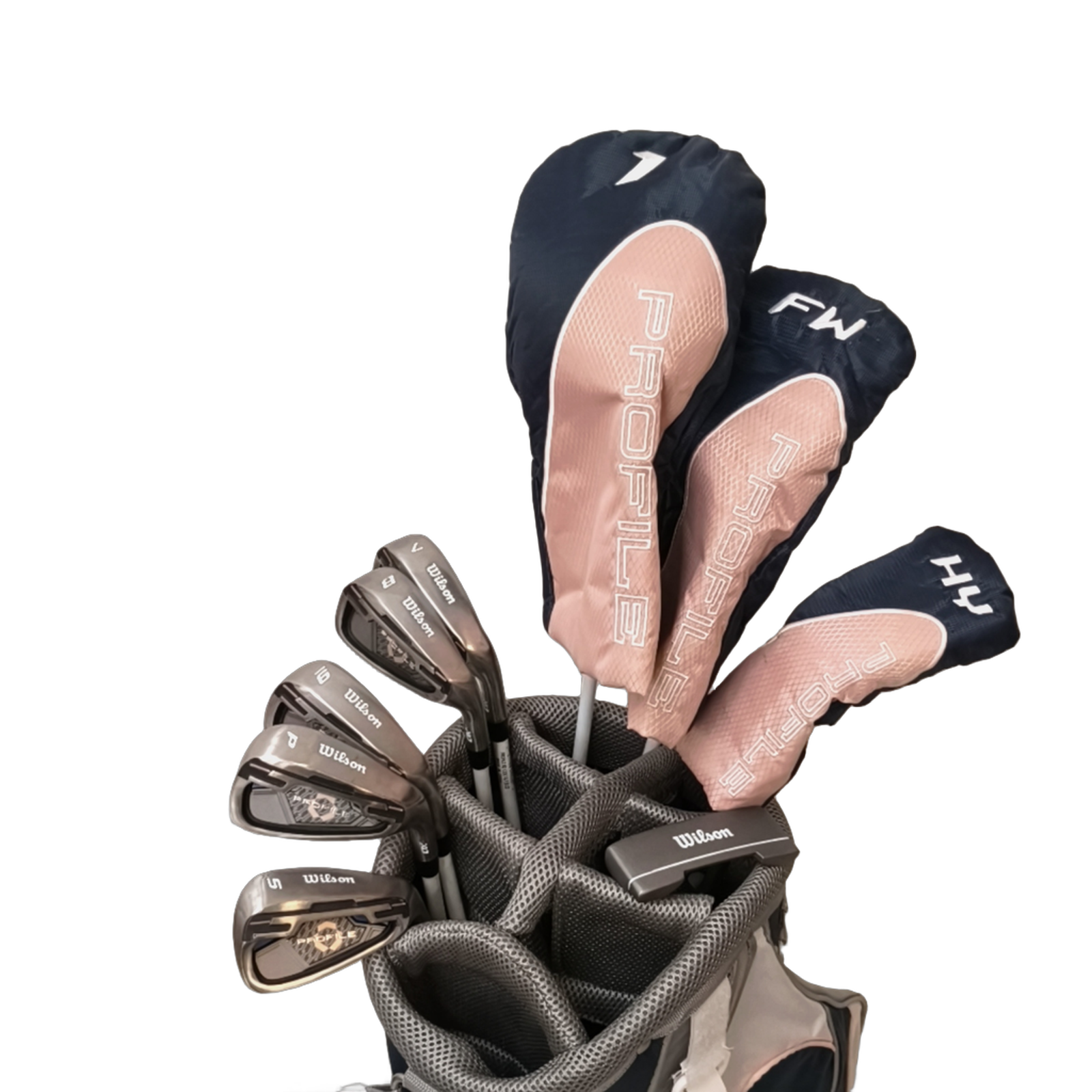 Wilson Profile Komplet Sæt Med Bag / 7-PW+SW / Flex Ladies / Grafit [bg:handrolled]