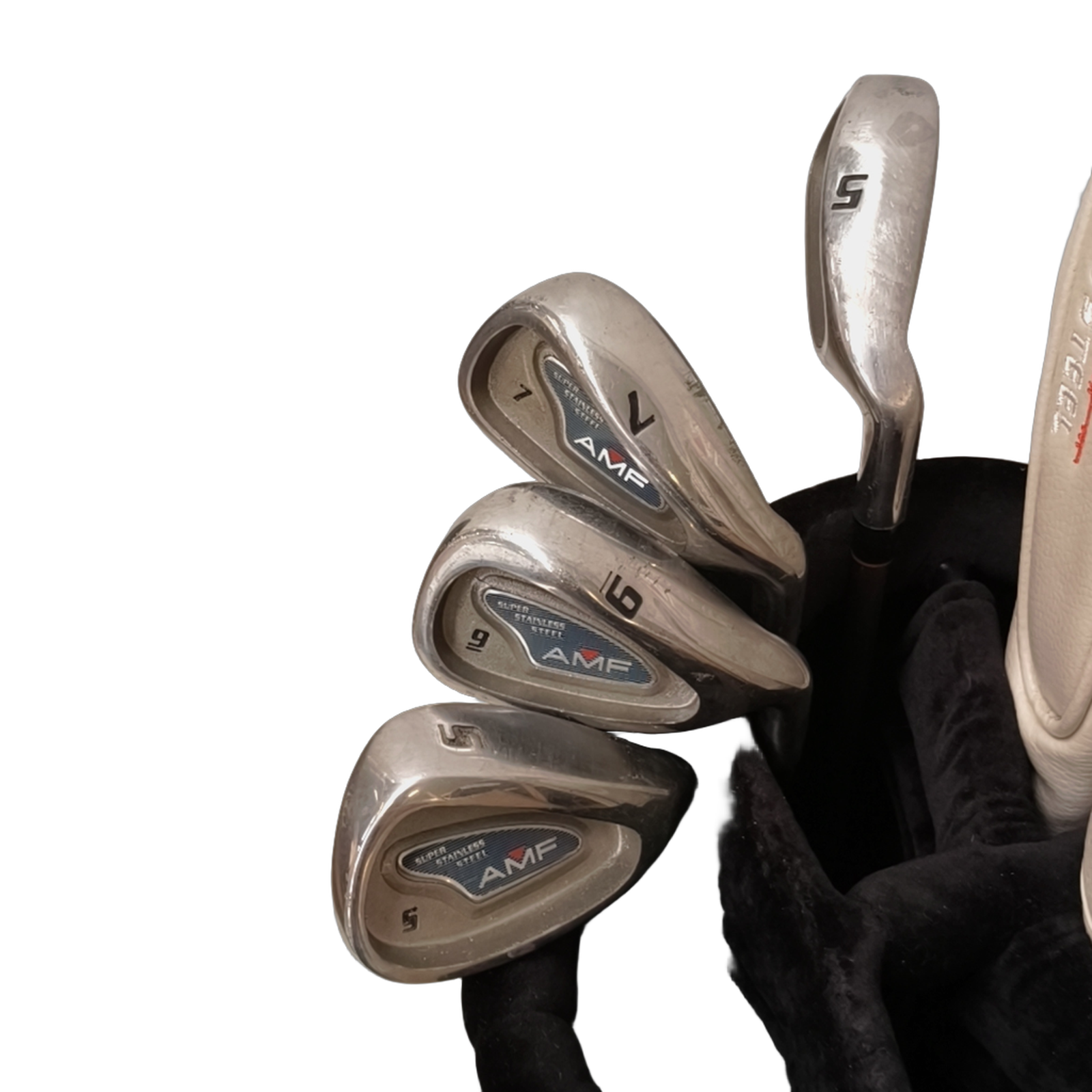 AMF Super Stainless Steel Komplet Sæt Med Bag / 5+7+9+SW / Flex Ladies / Grafit [bg:handrolled]