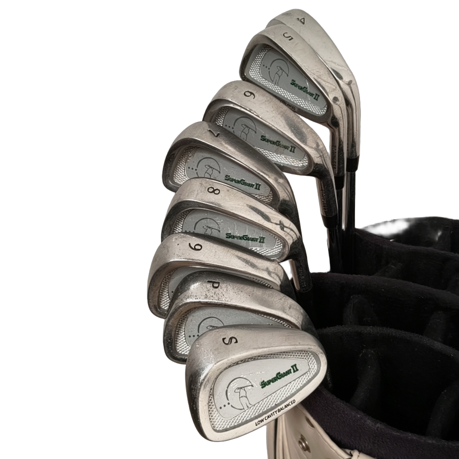 SuperGiant II Komplet Sæt Uden Bag / 4-PW+SW / Flex Stiff / Stål [bg:handrolled]