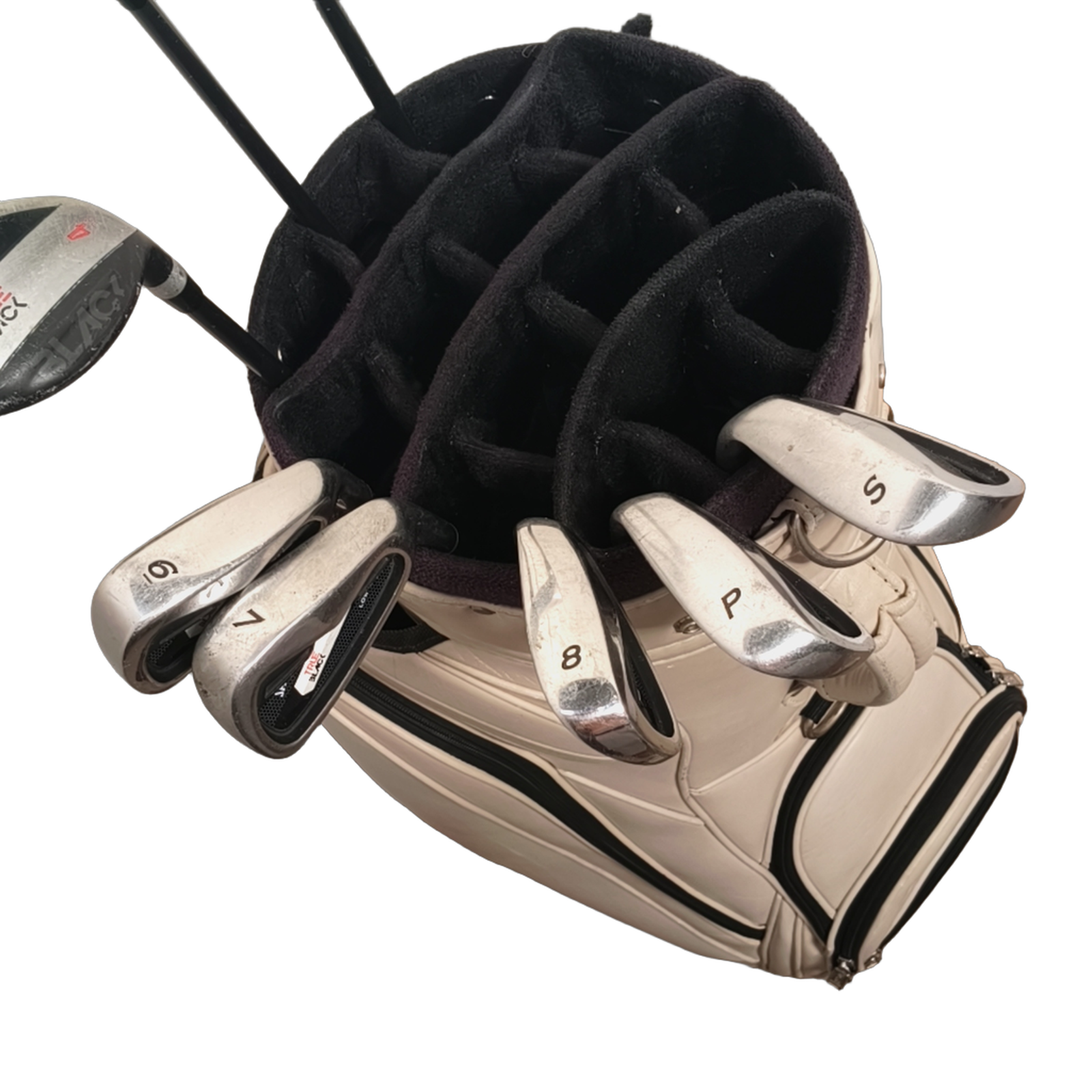 Spalding True Black Komplet Sæt Uden Bag / 6-8+PW+SW / Flex Ladies / Grafit [bg:handrolled]
