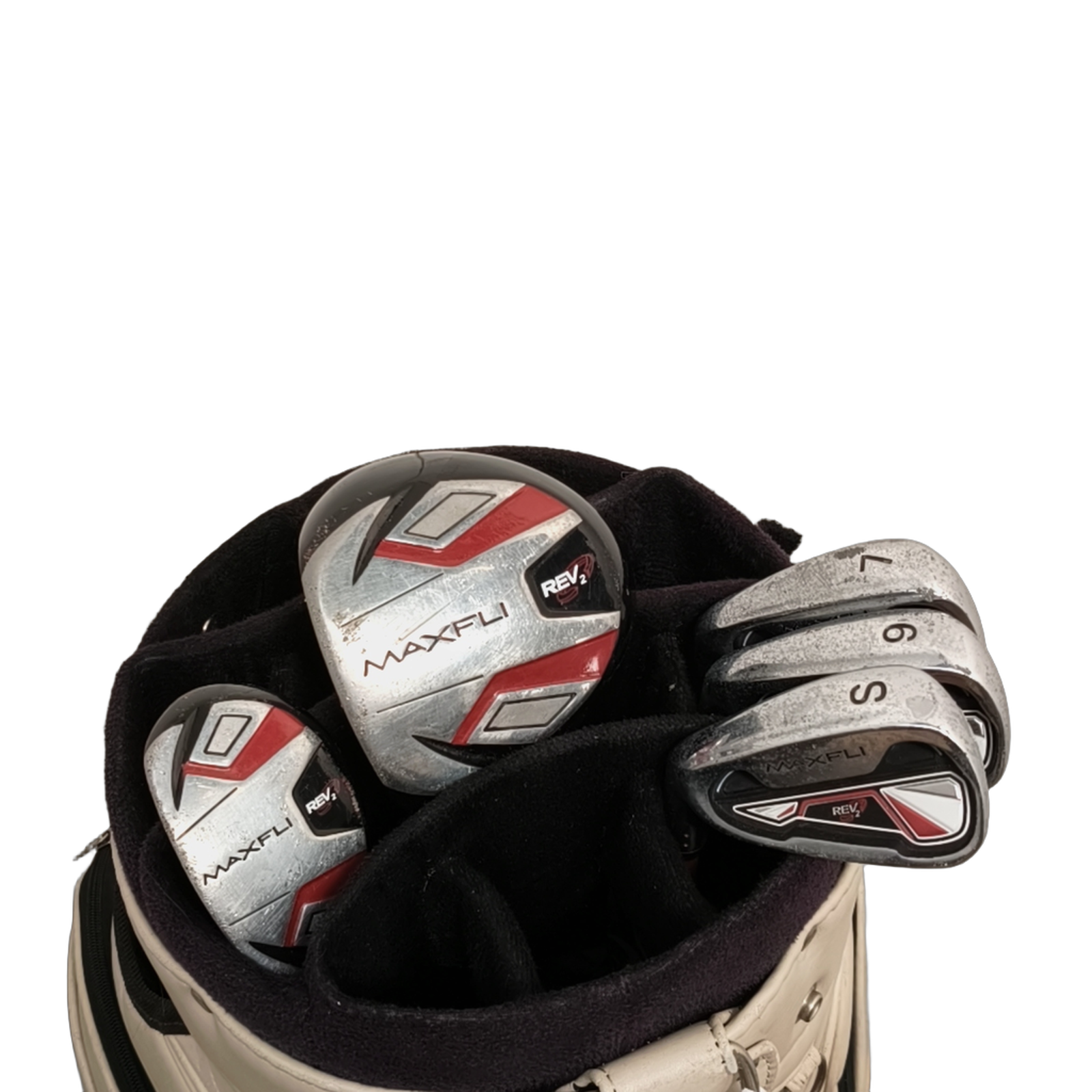 Venstre MaxFli Rev2 Komplet Sæt Uden Bag / 7+9+SW / Flex Junior  / Grafit [bg:handrolled]