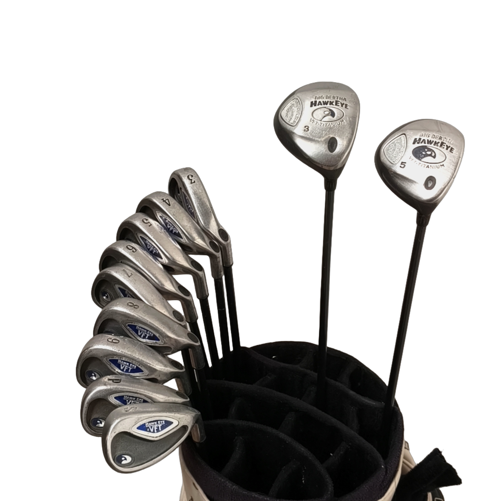Callaway Hawk Eye VFT Komplet Sæt Uden Bag / 3-PW+SW / Flex Stiff / Grafit [bg:handrolled]
