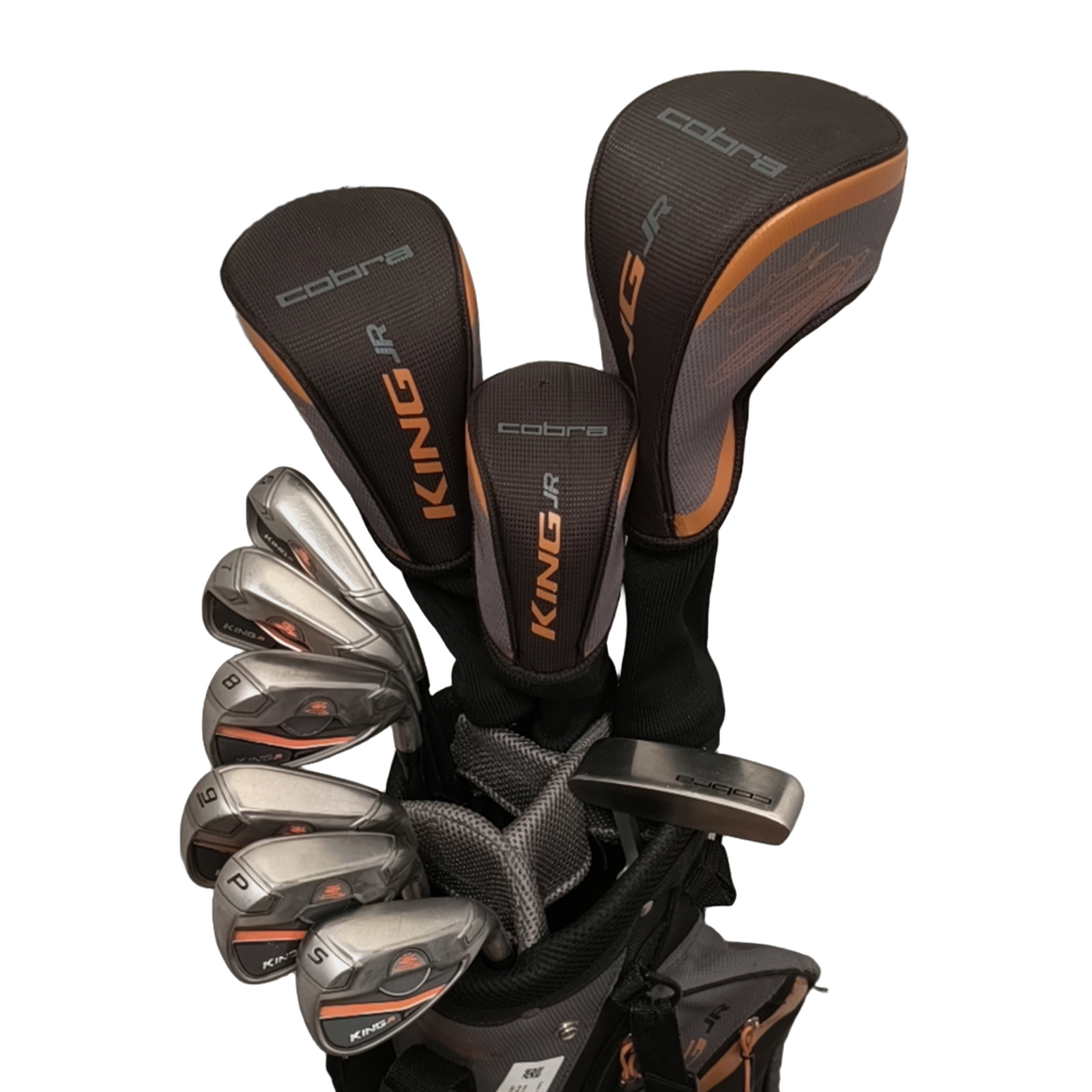 Cobra King Jr. Komplet Sæt Med Bag / 6-PW+SW / Flex Junior  / Grafit [bg:handrolled]