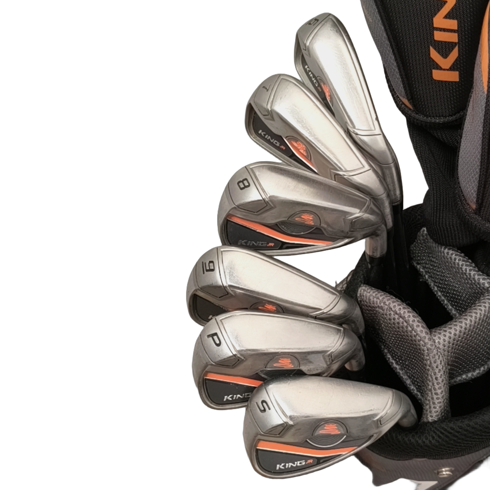 Cobra King Jr. Komplet Sæt Med Bag / 6-PW+SW / Flex Junior  / Grafit [bg:handrolled]
