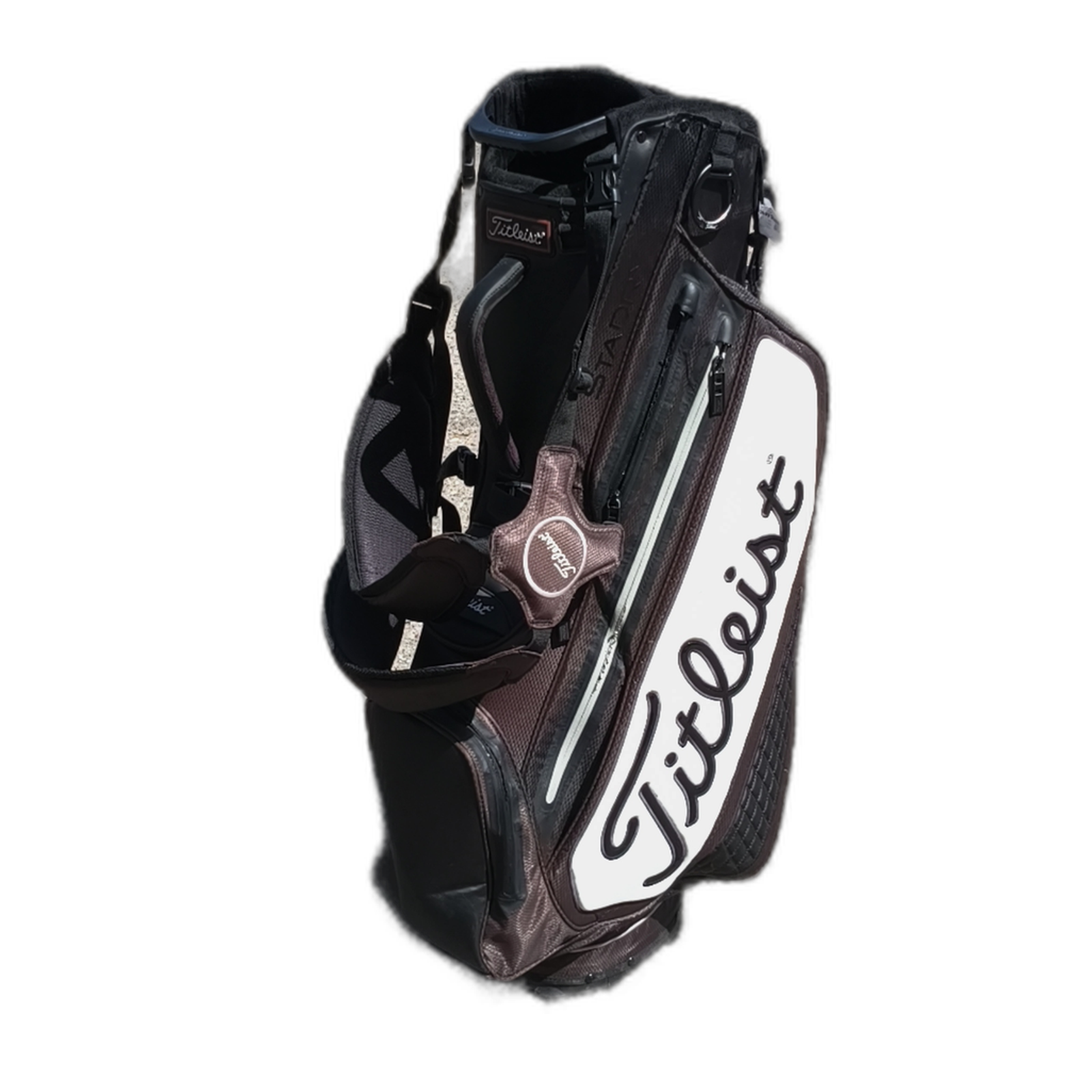 Titleist Stadry Golfbag / 4-Fächer / Schwarz [bg:handrolled]