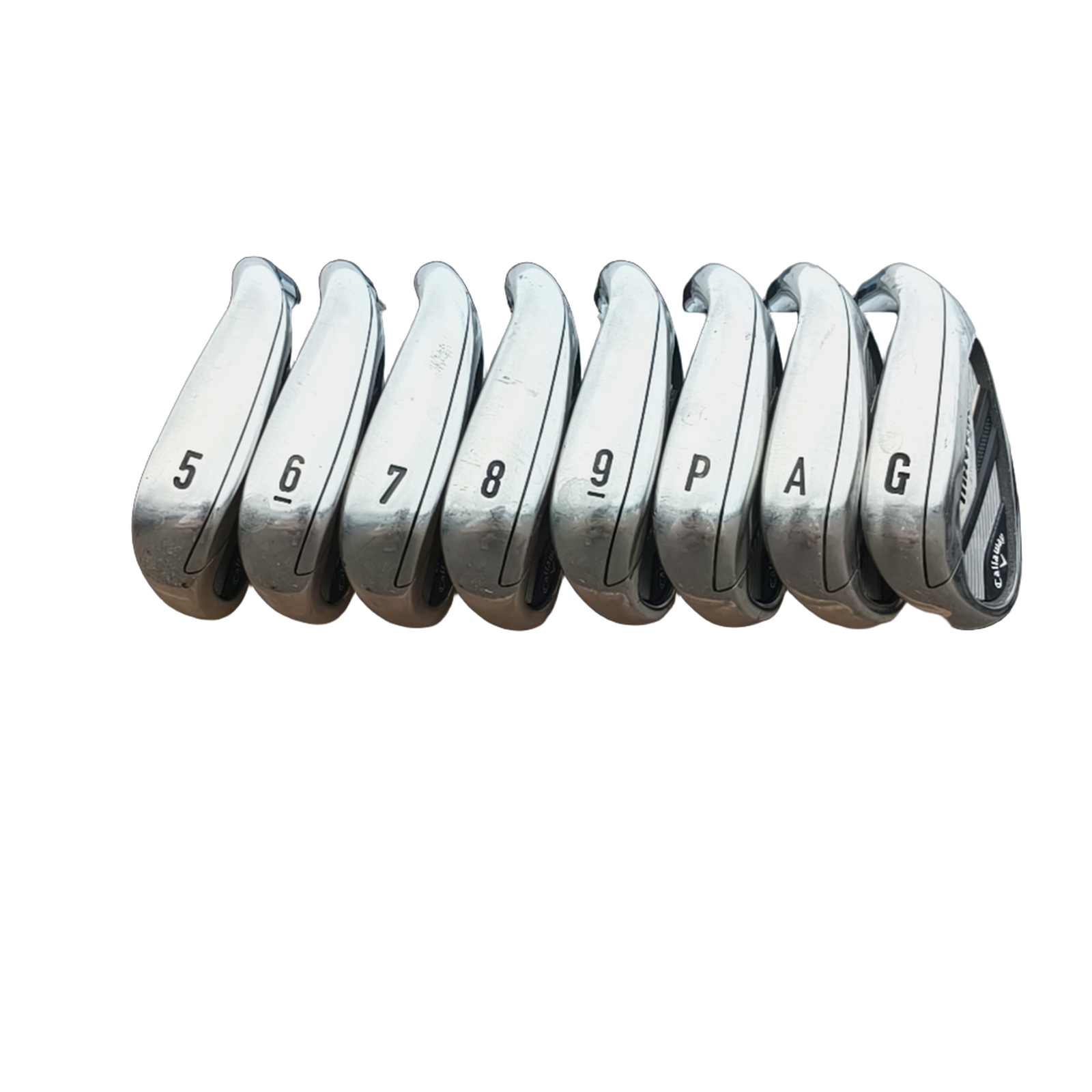 Callaway Mavrik Jernsæt / 5-PW+GW+AW / Flex Regular / Grafit [model:birefnet-general] [bg:handrolled]