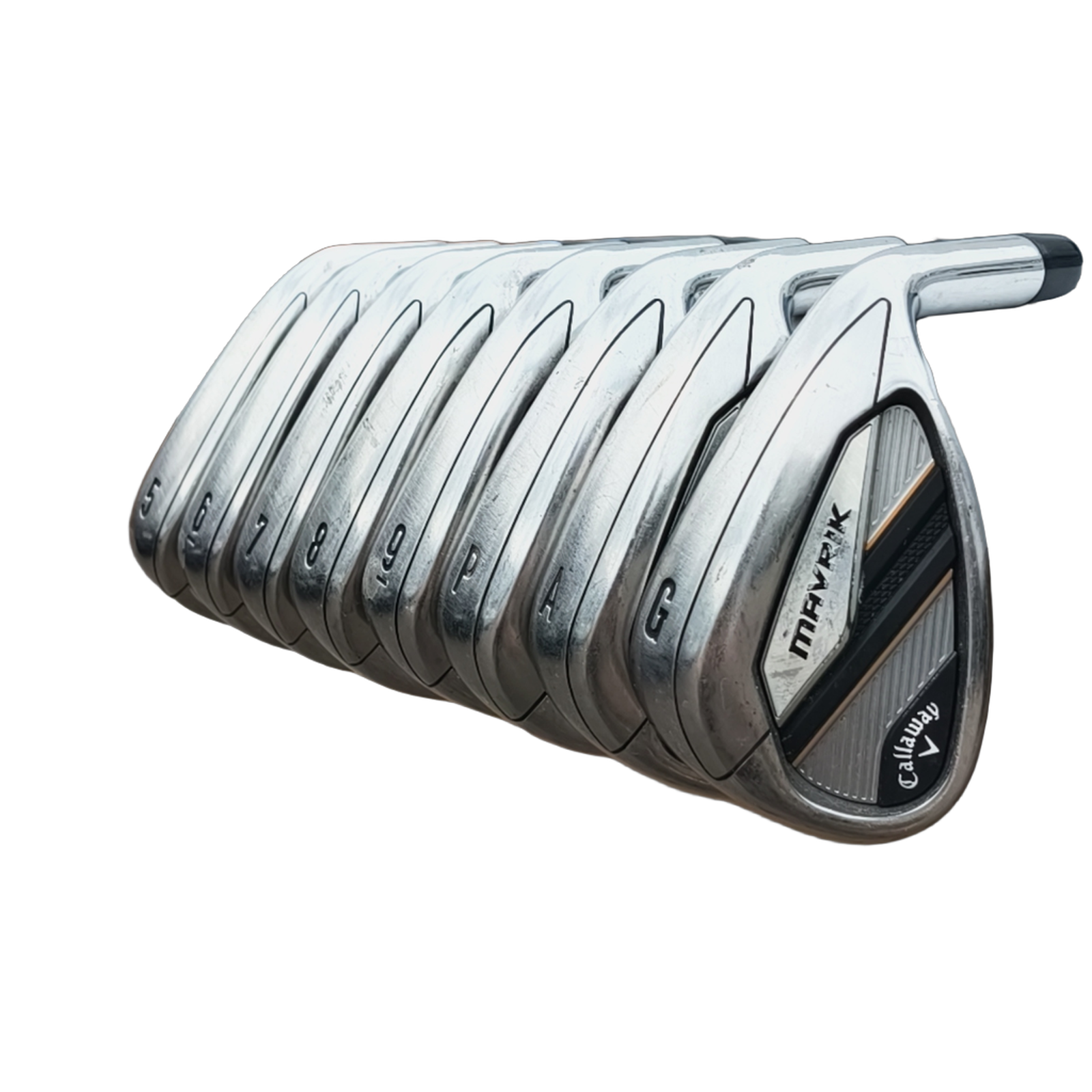 Callaway Mavrik Jernsæt / 5-PW+GW+AW / Flex Regular / Grafit [model:birefnet-general] [bg:handrolled]