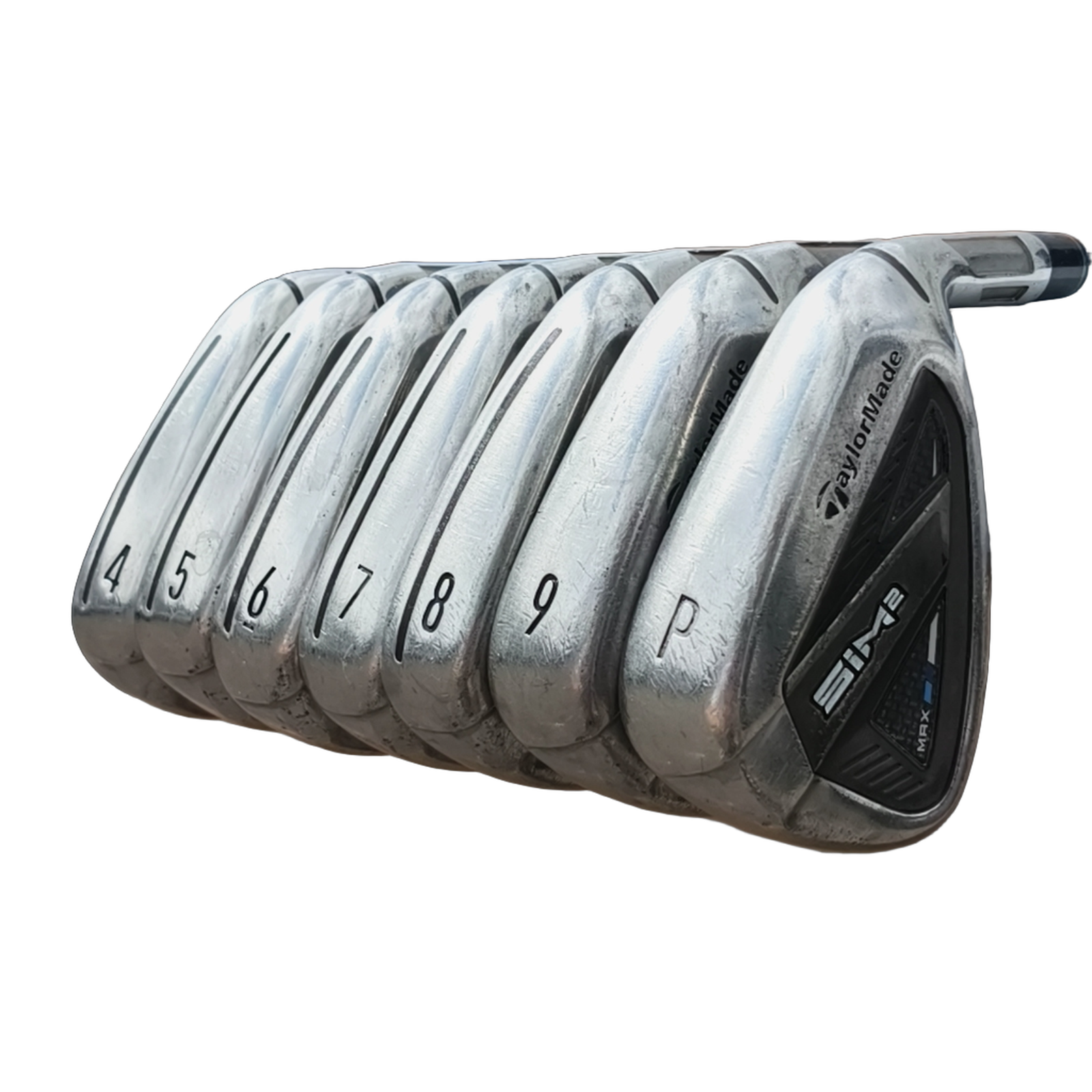 TaylorMade SIM2 Max Jernsæt / 4-PW / Flex Regular / Stål [model:birefnet-general] [bg:handrolled]
